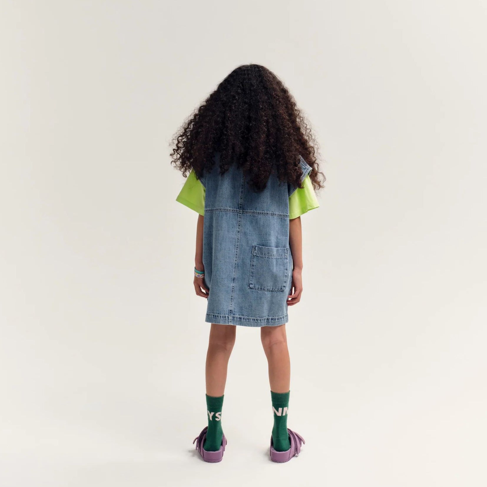 Girls Blue Denim Tank Dress