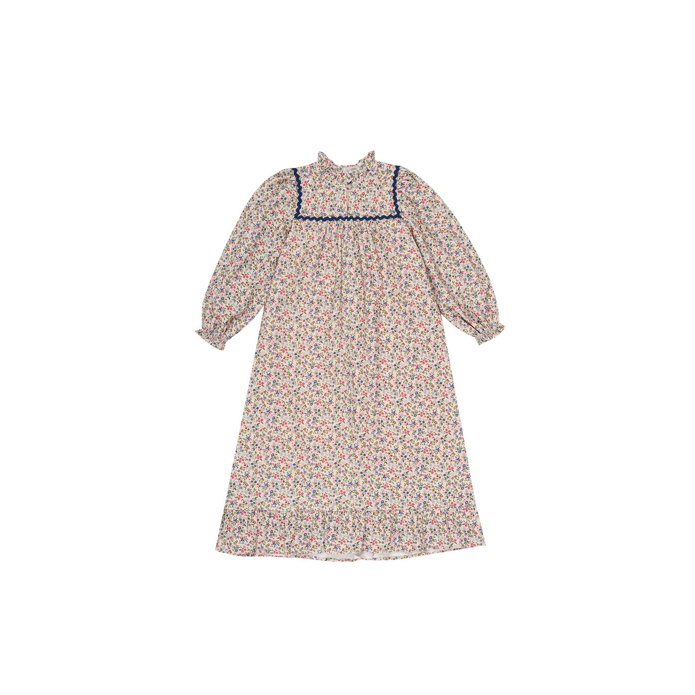 Girls Pink Floral Cotton Dress