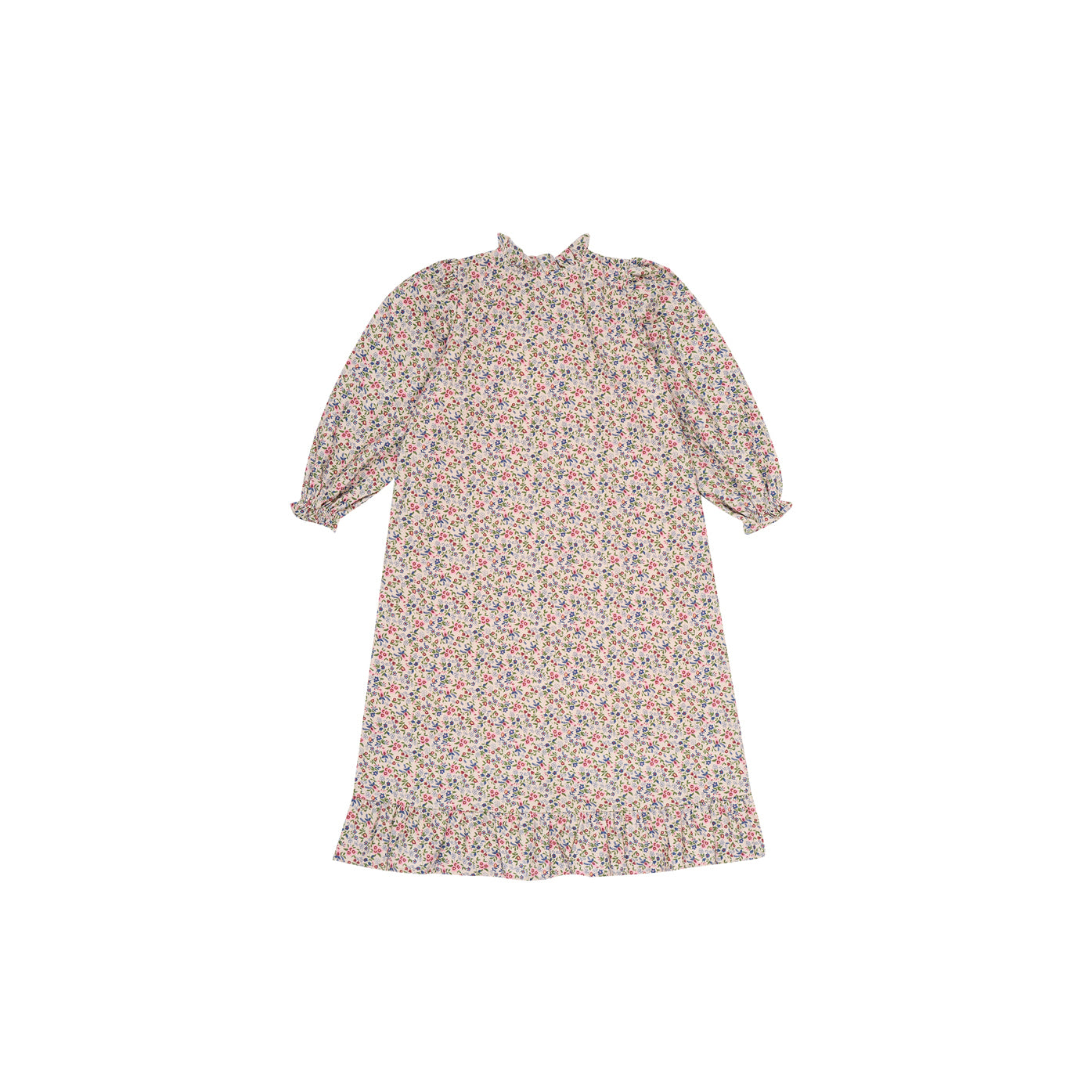 Girls Pink Floral Cotton Dress