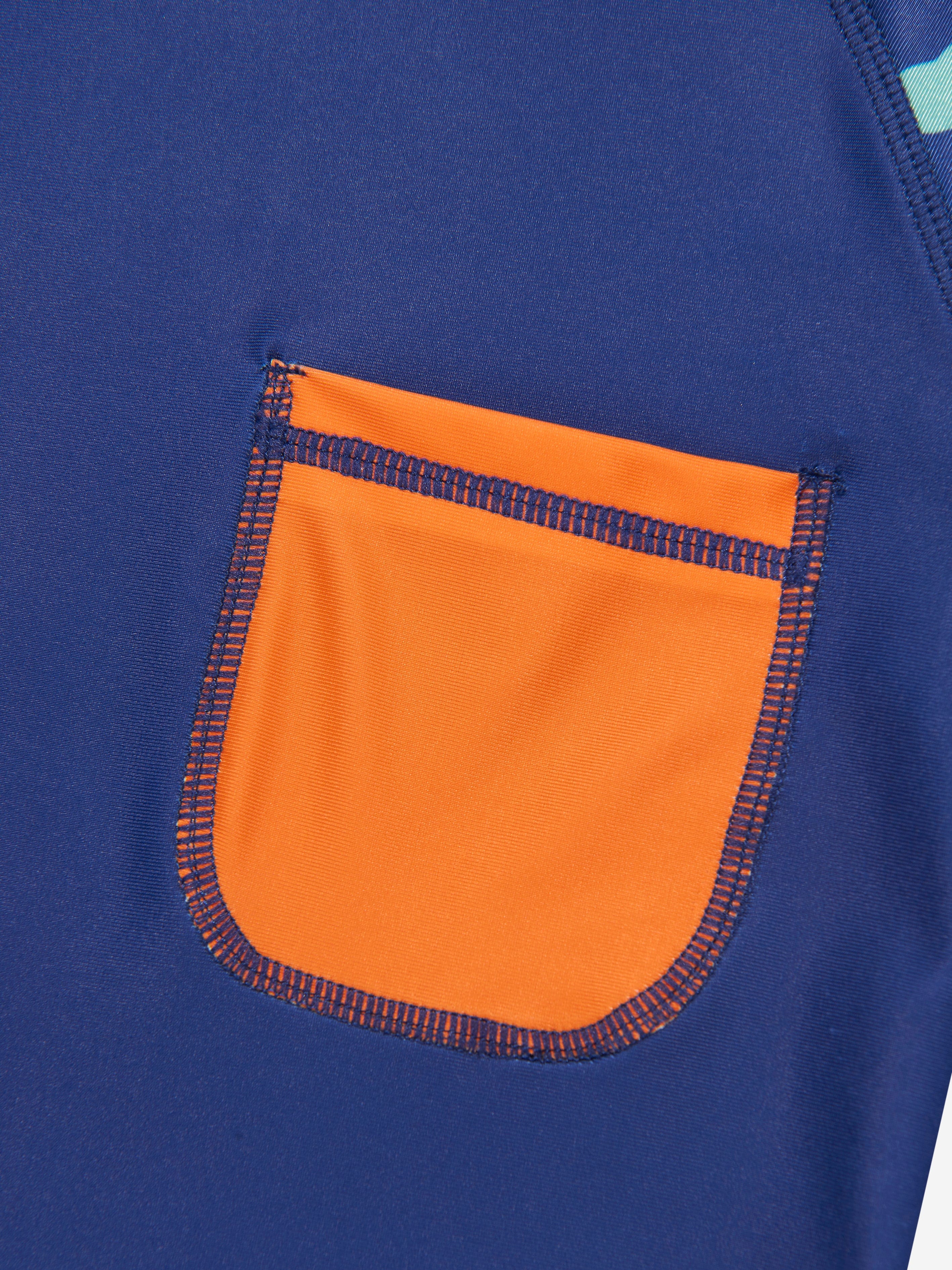 Soli Swim Boys Sun Protective Rash Guard (UPF50+) in Navy