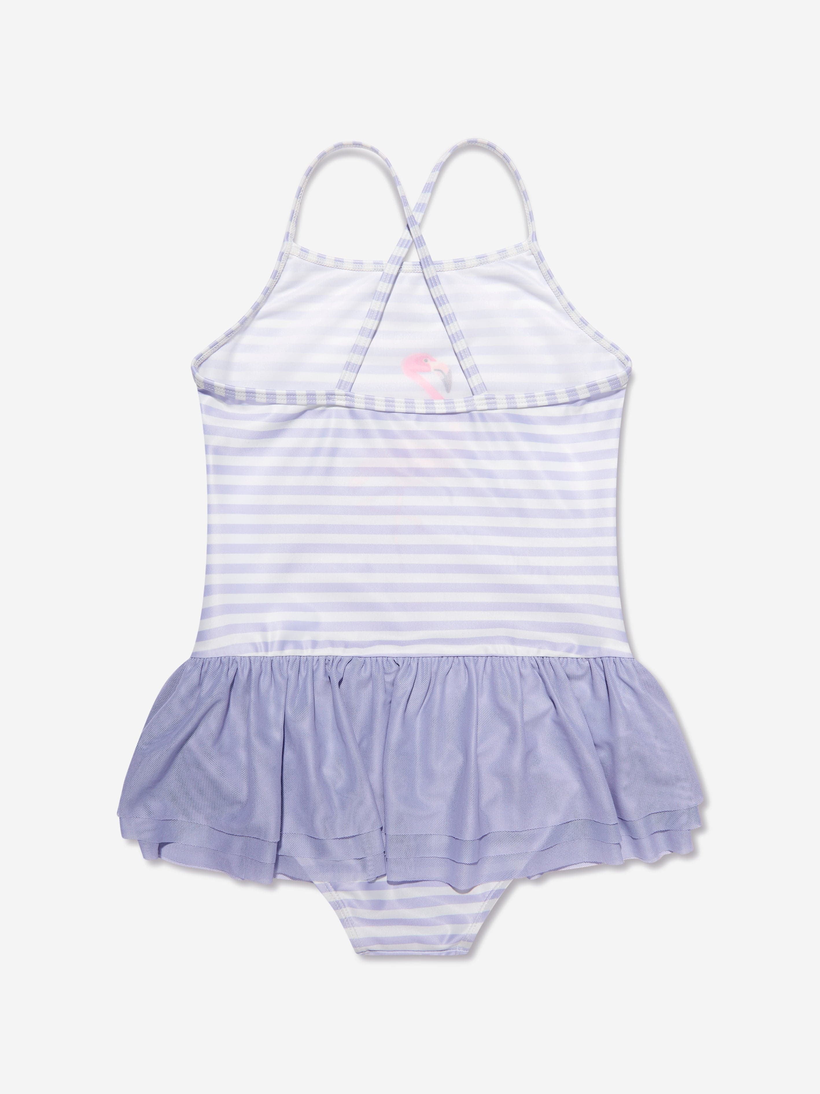 Soli Swim Girls Flamingo Swimsuit (UPF50+) in Purple