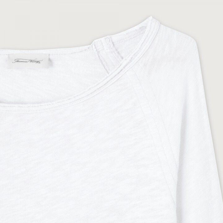 Women White Cotton T-Shirt