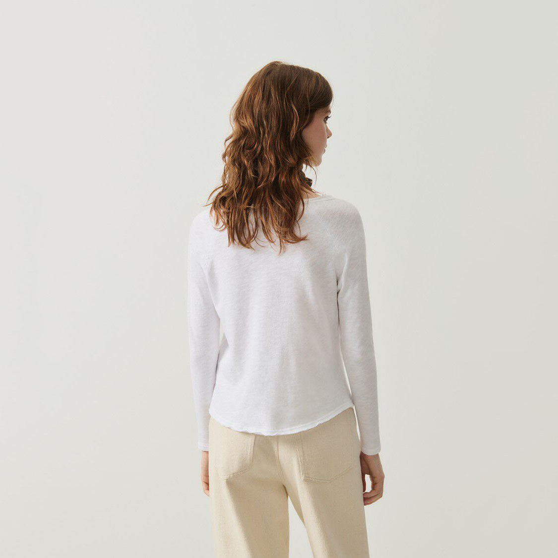 Women White Cotton T-Shirt