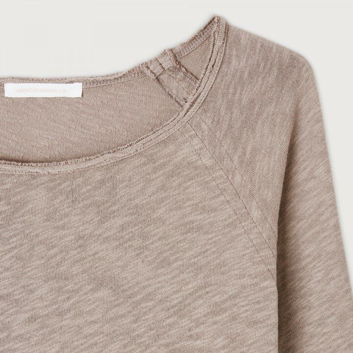 Women Camel Cotton T-Shirt