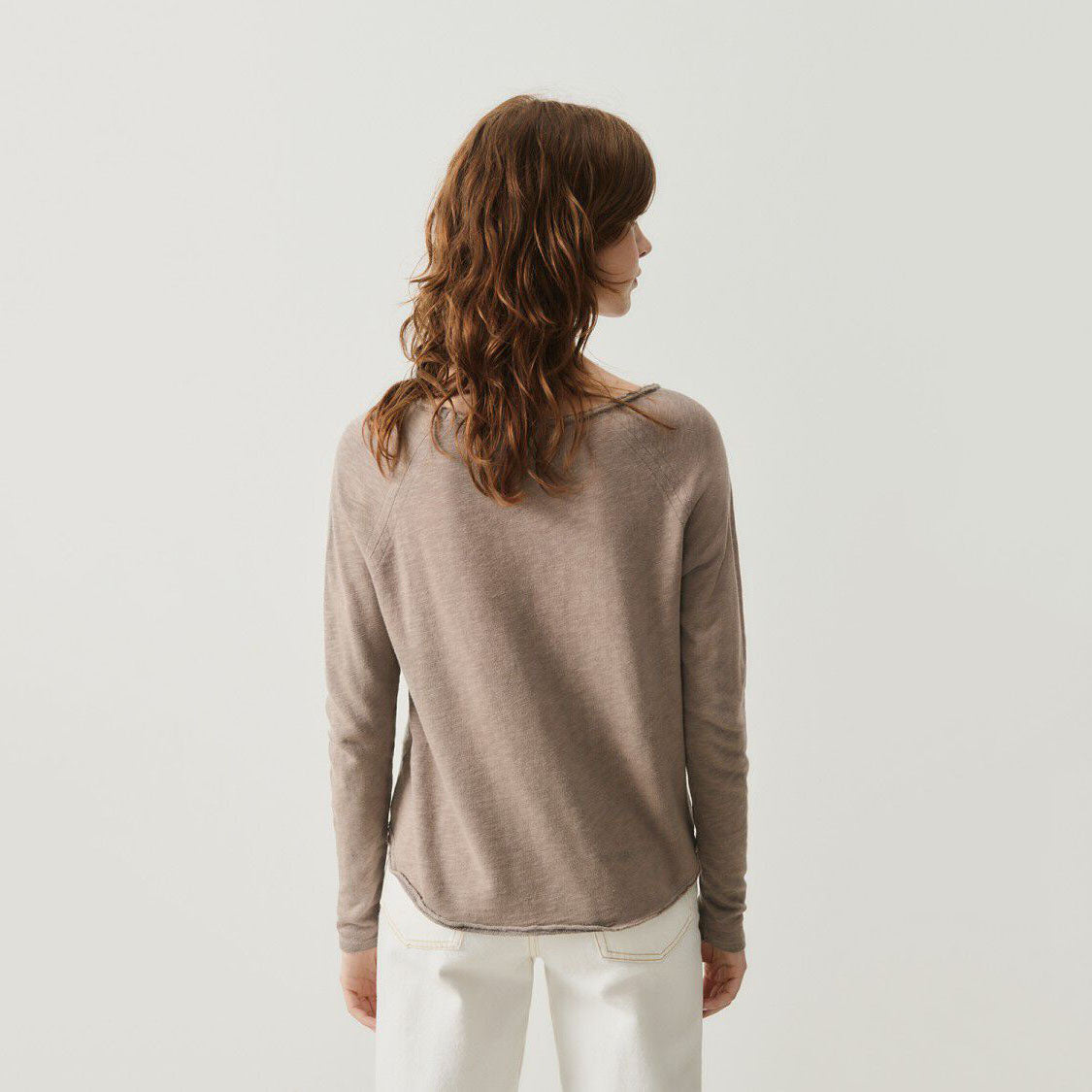 Women Camel Cotton T-Shirt