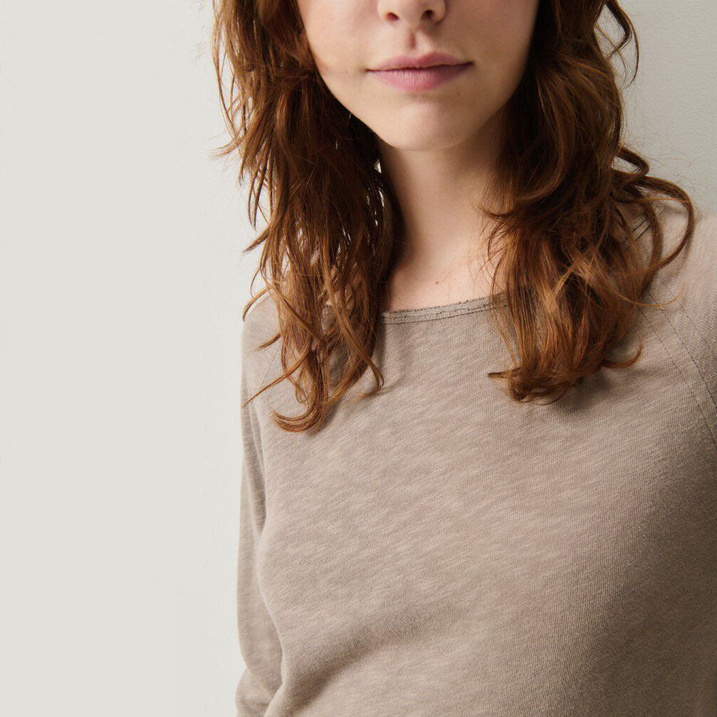 Women Camel Cotton T-Shirt