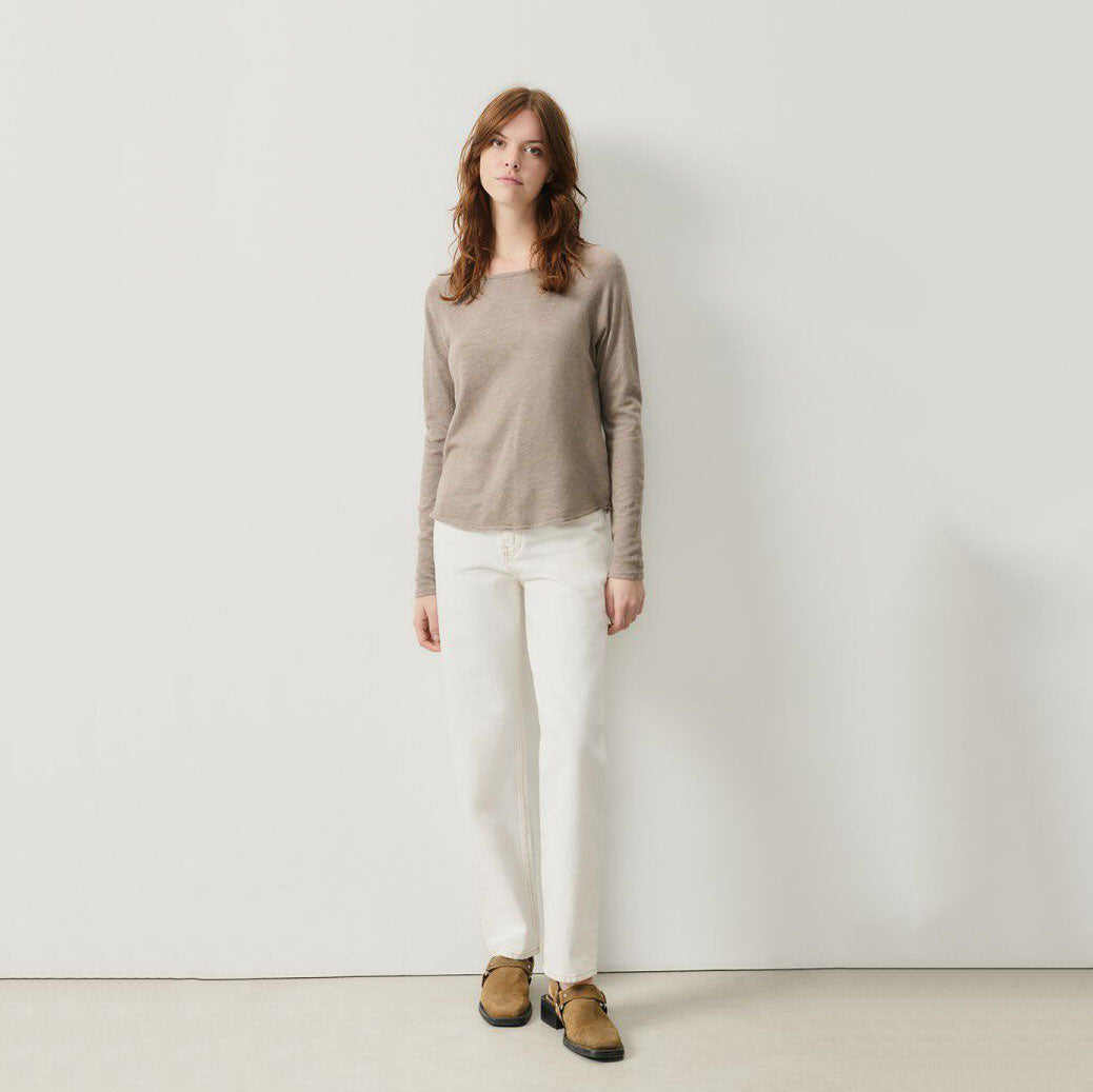 Women Camel Cotton T-Shirt
