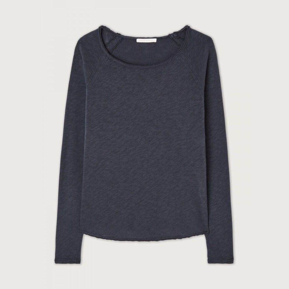 Women Navy Cotton T-Shirt