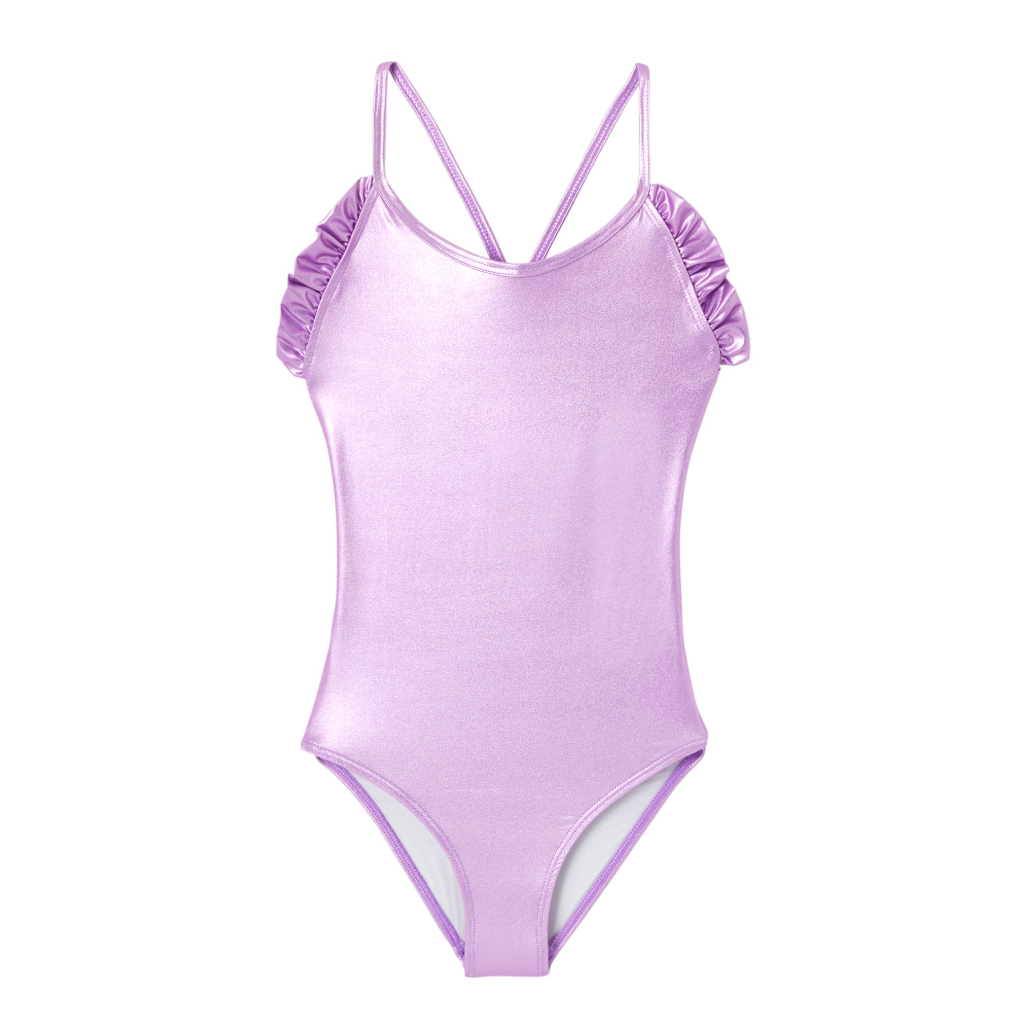 Girls Purple Swimsuit