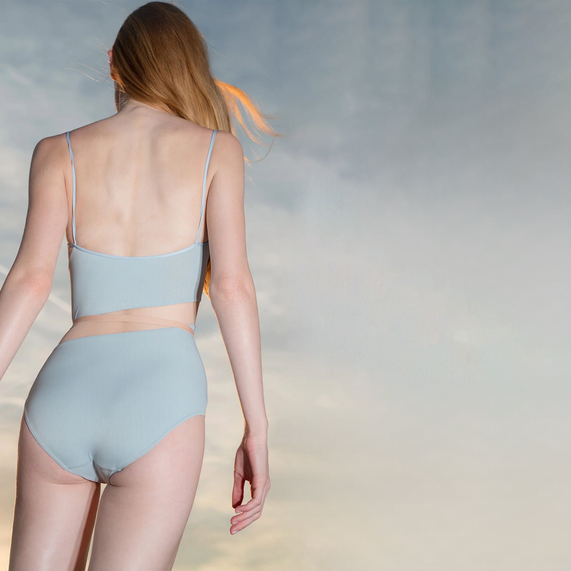 Women Sky Blue "SPELLBOUND" Ballet Onesies(232LE04VJ/sky blue)