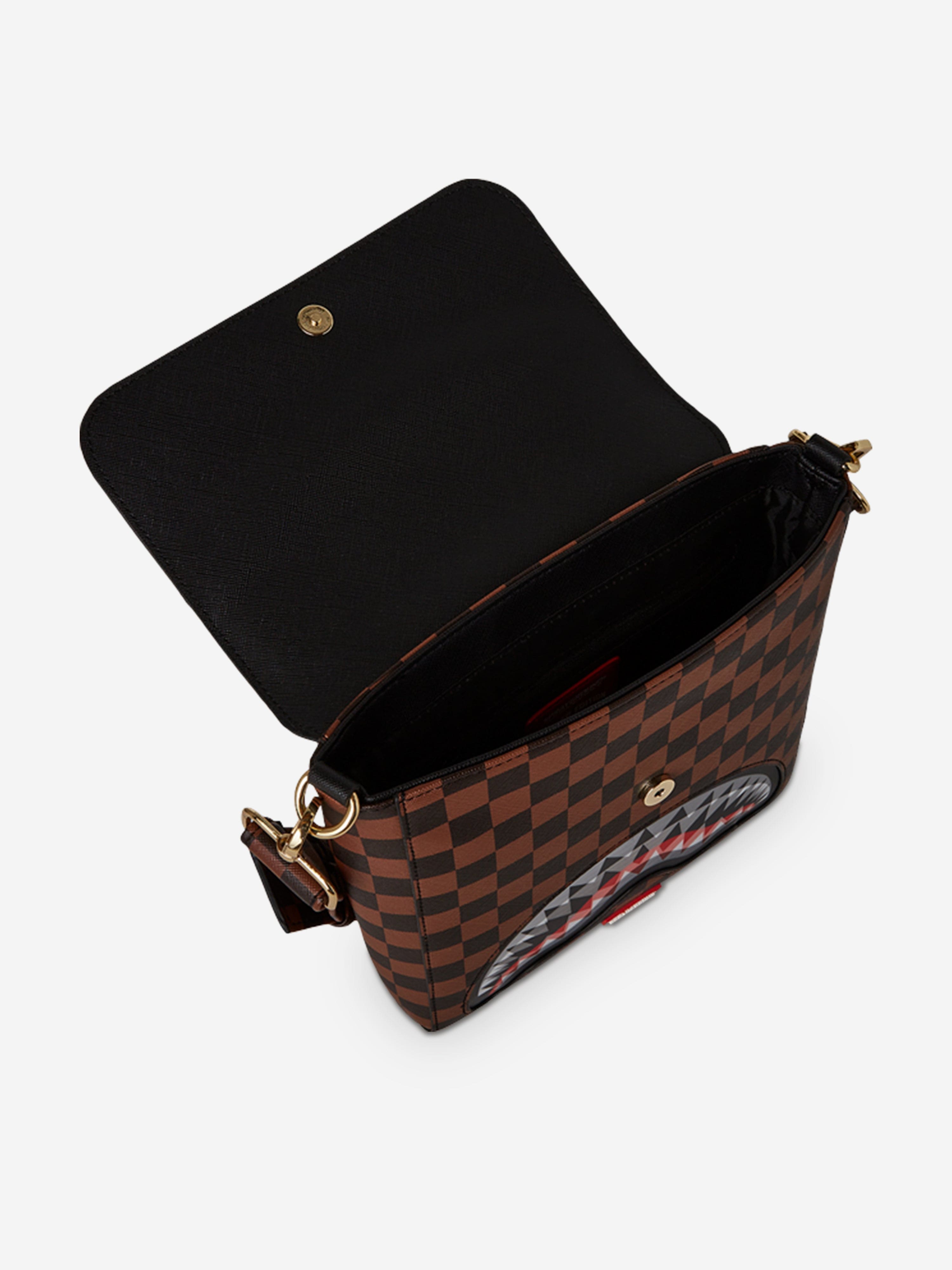 Sprayground Kids Sip Lenticular Chomp Messenger Sling Bag in Brown (23cm)