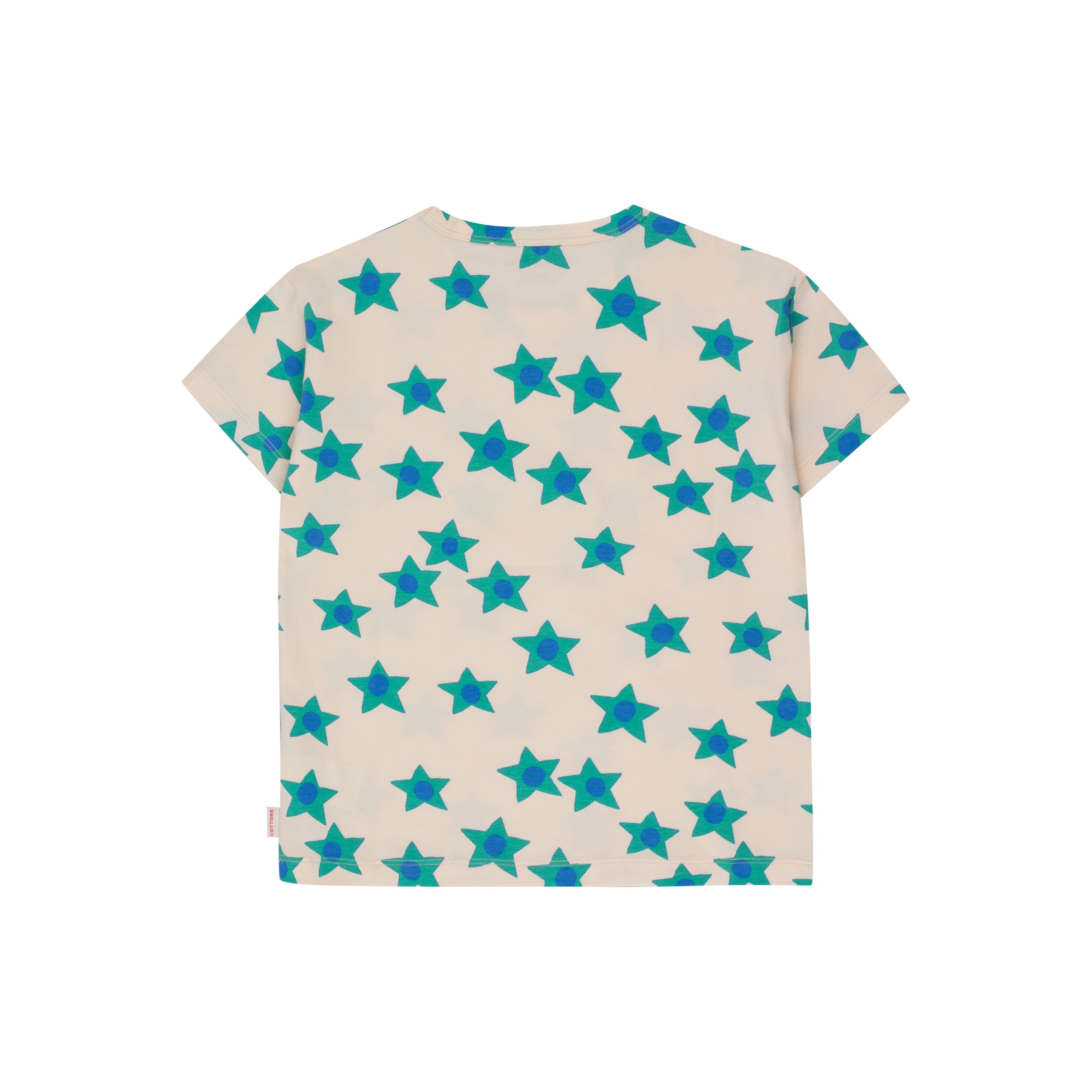 Boys & Girls White Star Cotton T-Shirt