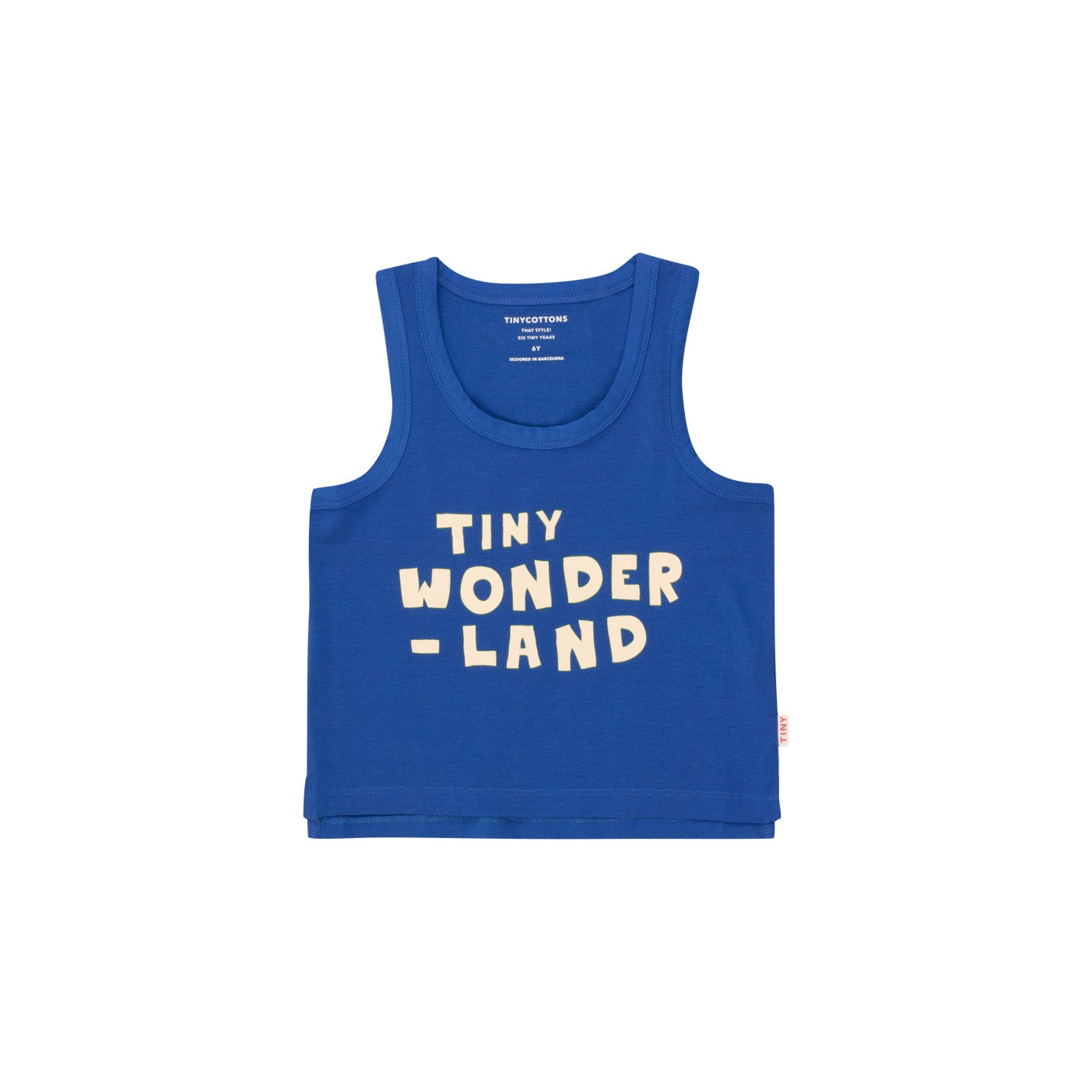 Boys & Girls Blue Logo Cotton Vest
