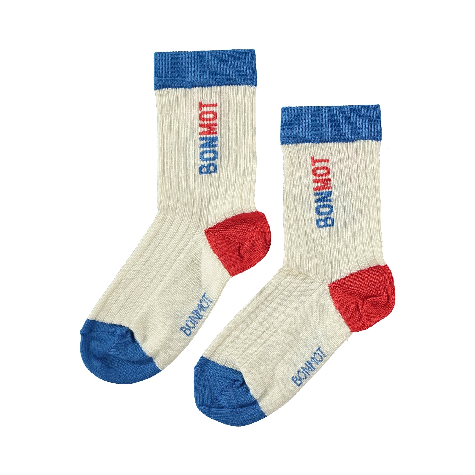 Boys & Girls White Logo Cotton Socks