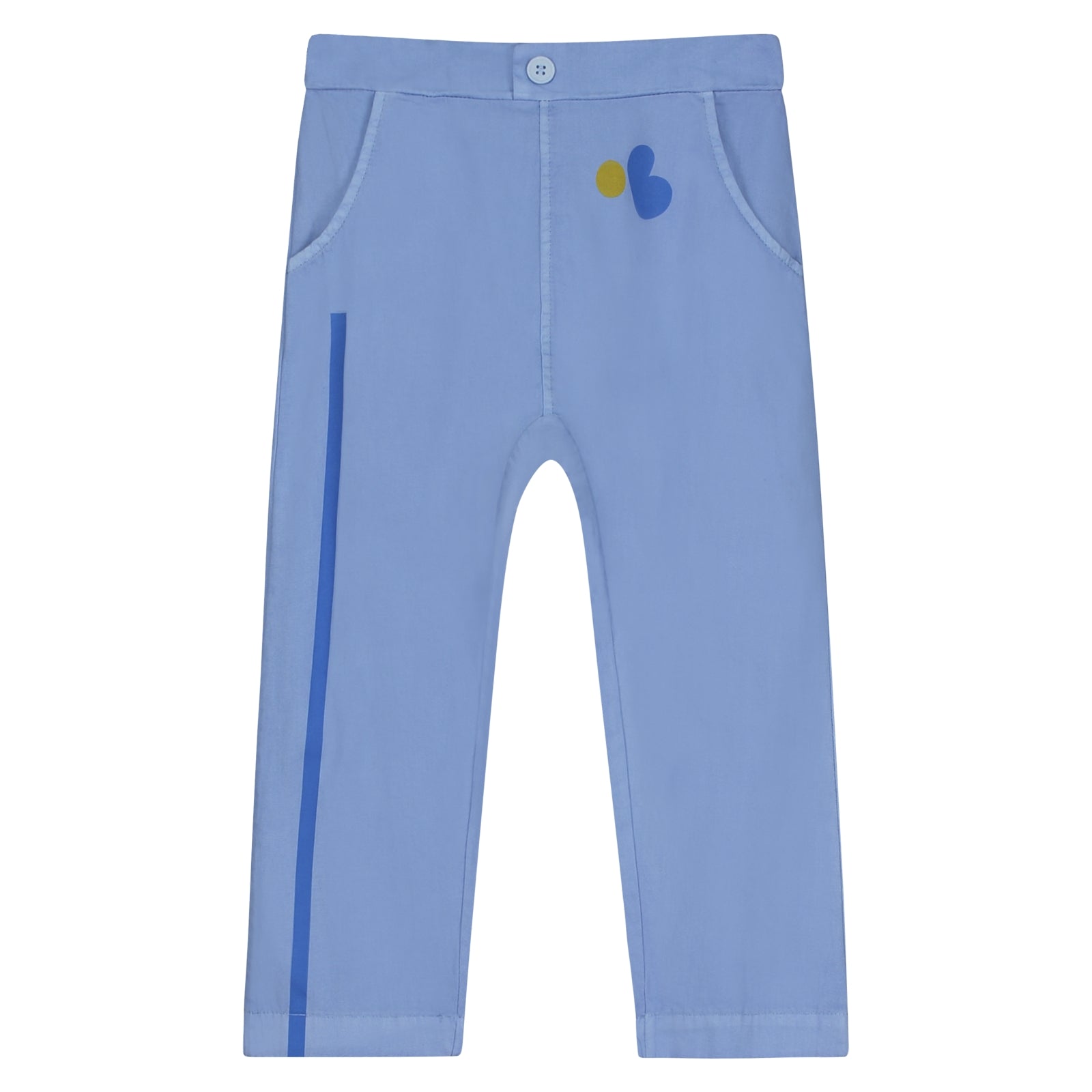 Boys & Girls Blue Cotton Trousers