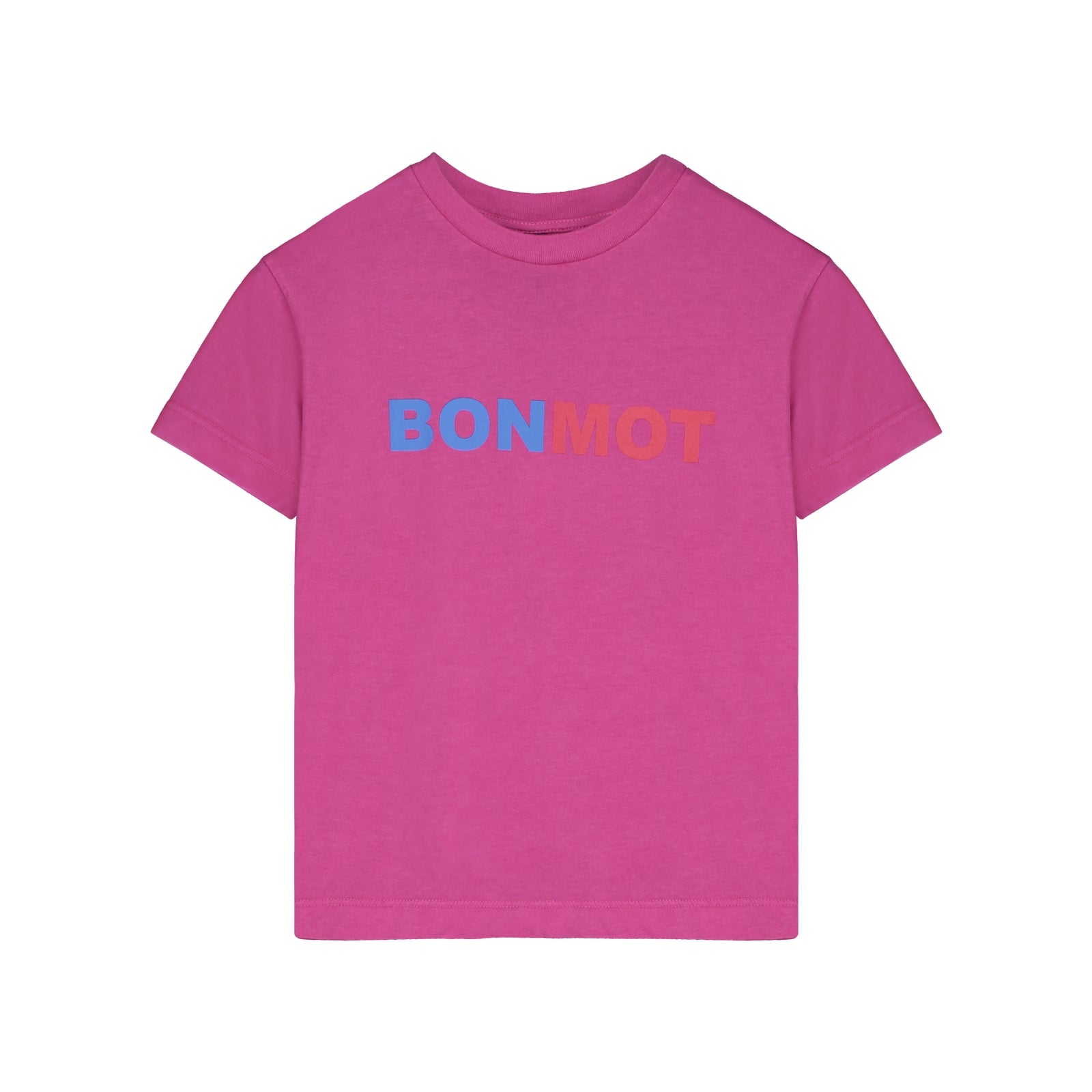 Boys & Girls Fuchsia Logo Cotton T-Shirt