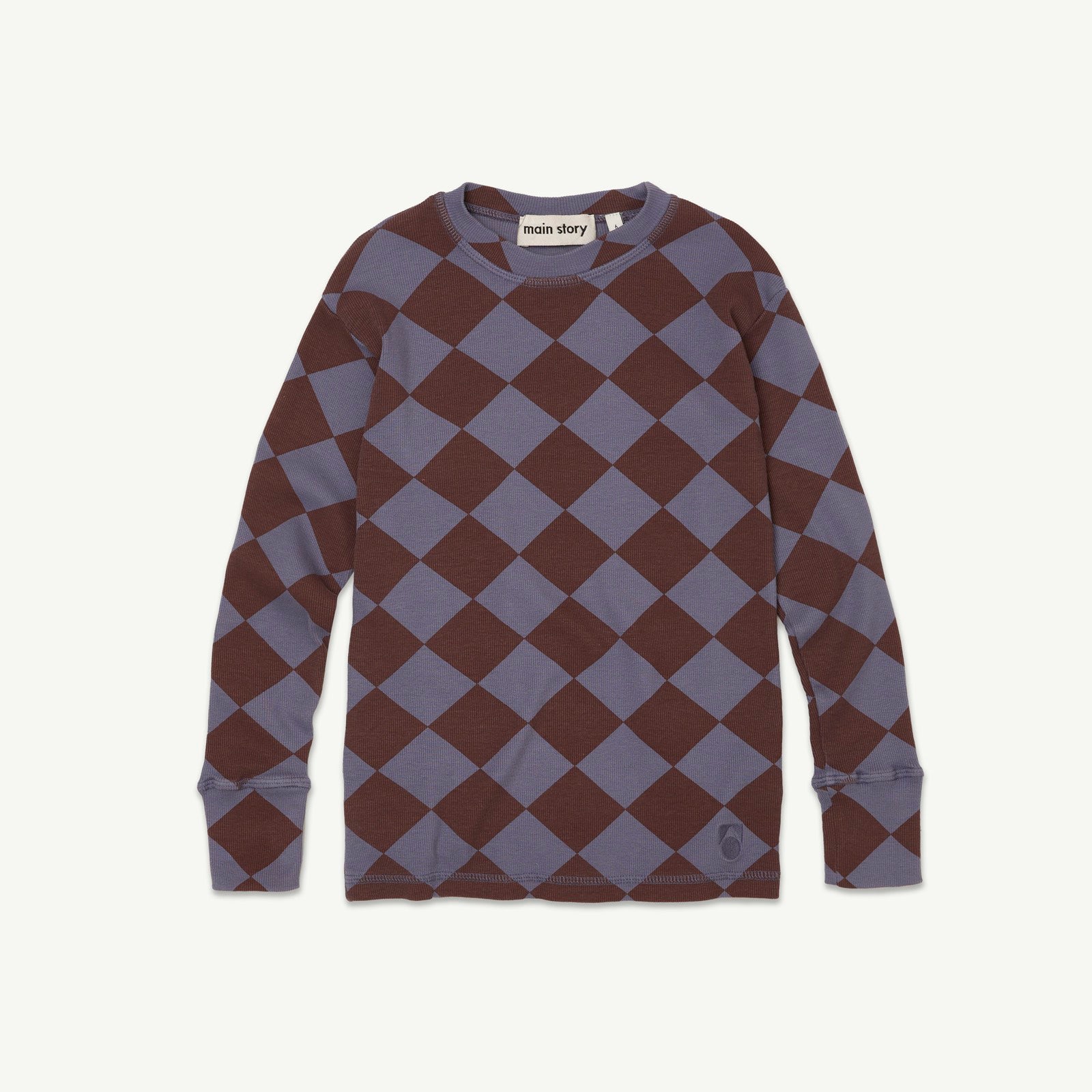 Boys & Girls Purple Check Cotton T-Shirt