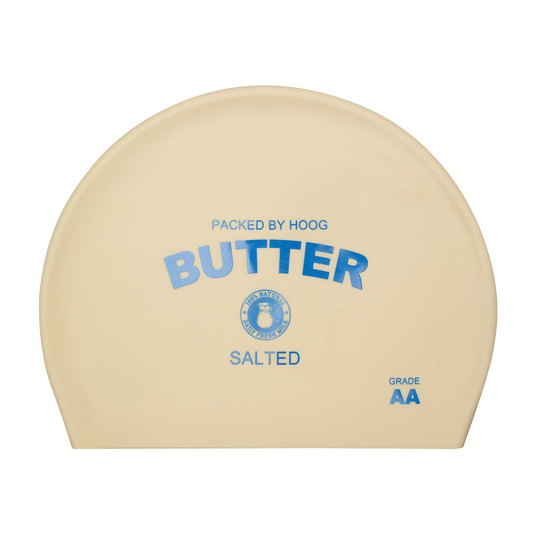 Adult Yellow Logo Silicone Swim Cap