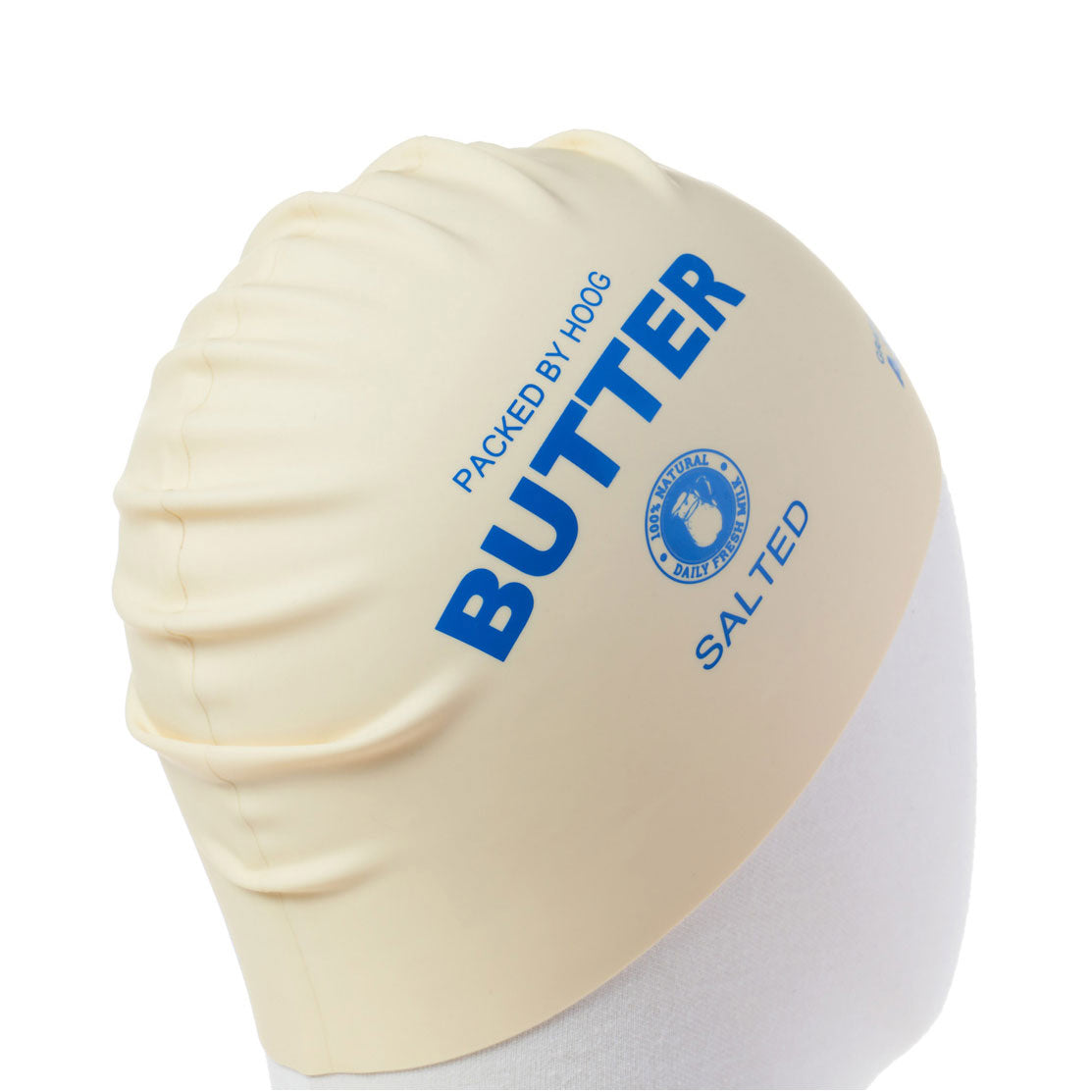 Adult Yellow Logo Silicone Swim Cap