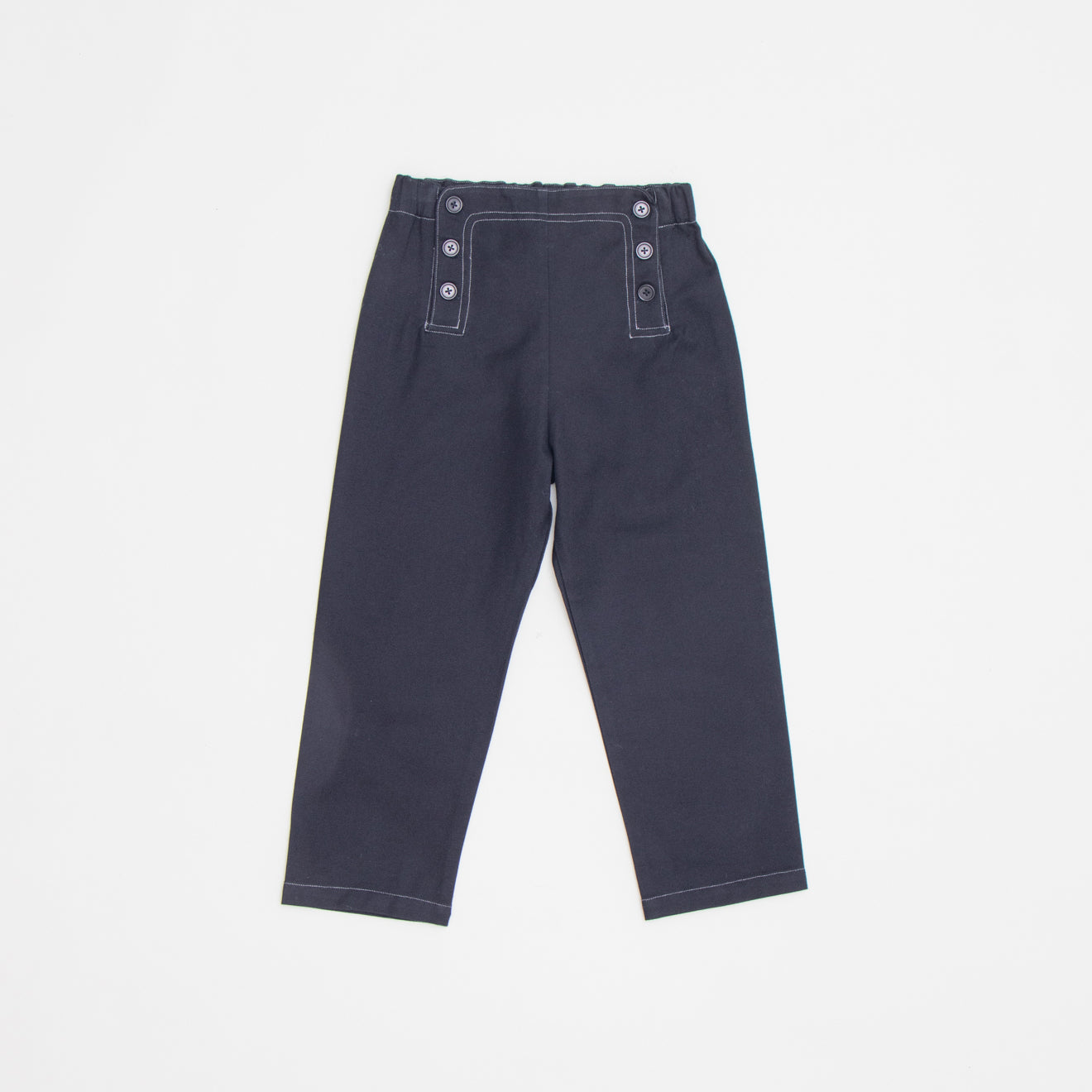 Boys & Girls Navy Cotton Trousers