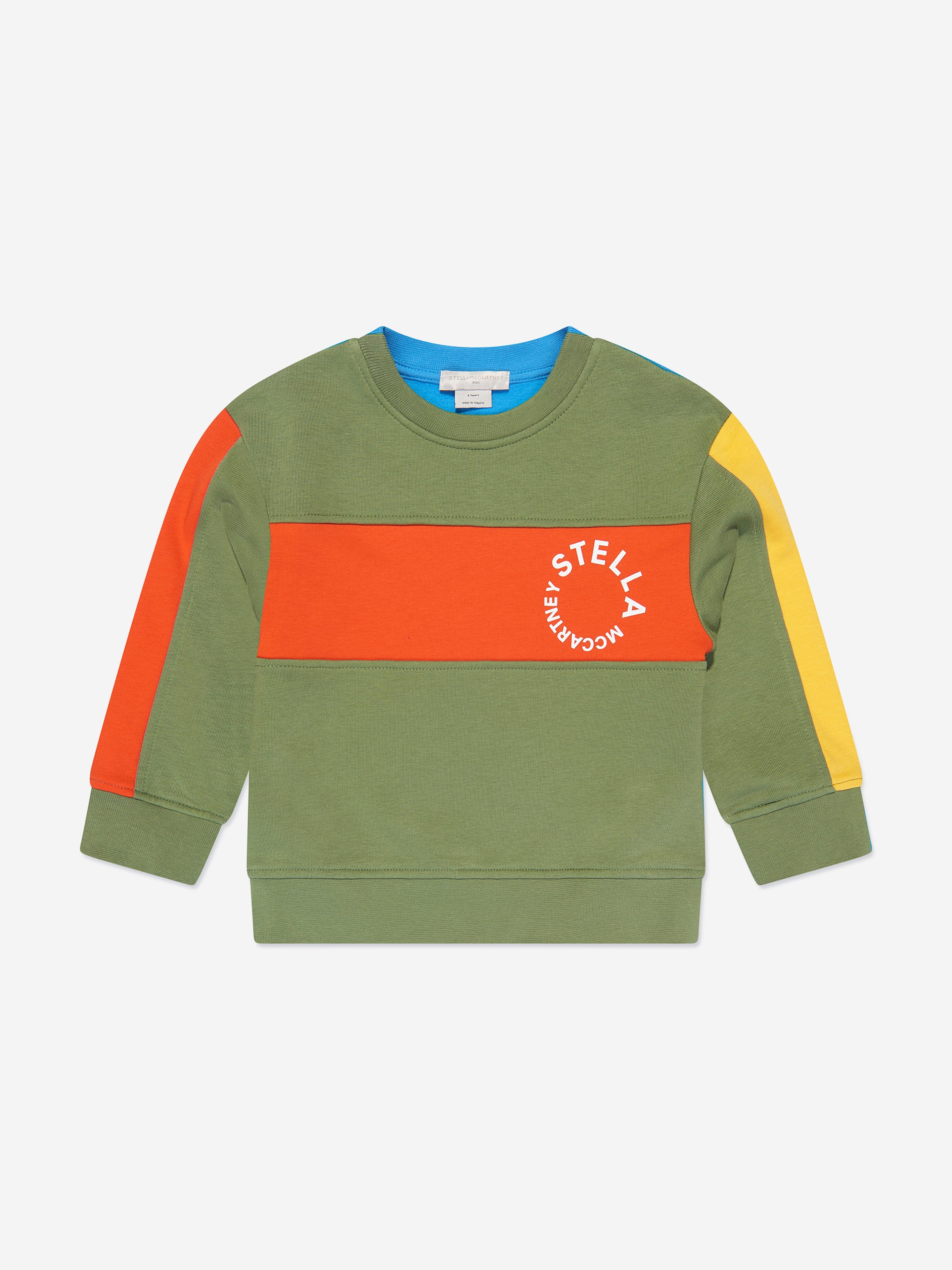 Stella McCartney Boys Logo Sweatshirt in Green Stella McCartney Boys Logo Sweatshirt in Green