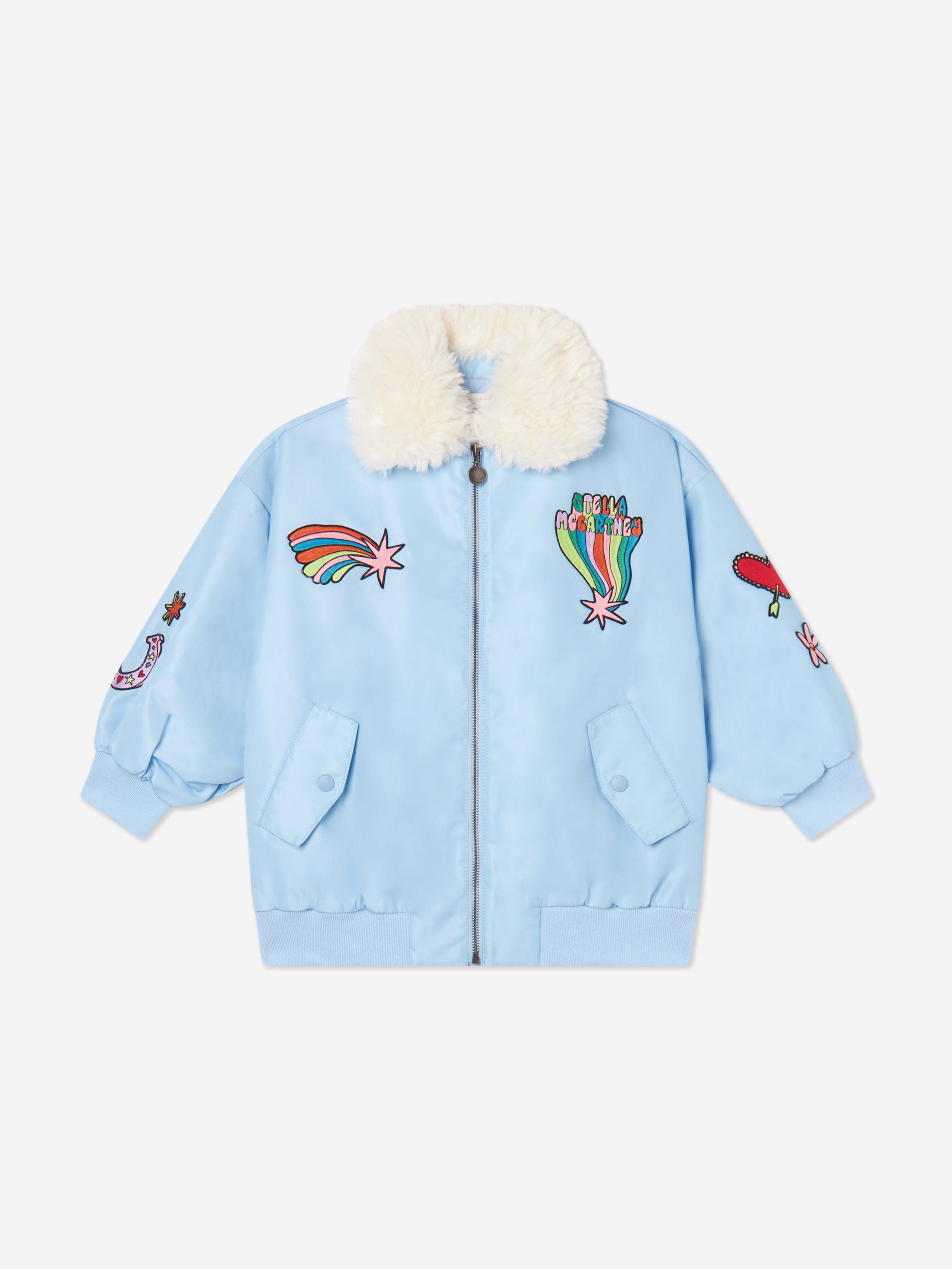 Stella McCartney Girls Zip Up Jacket in Blue