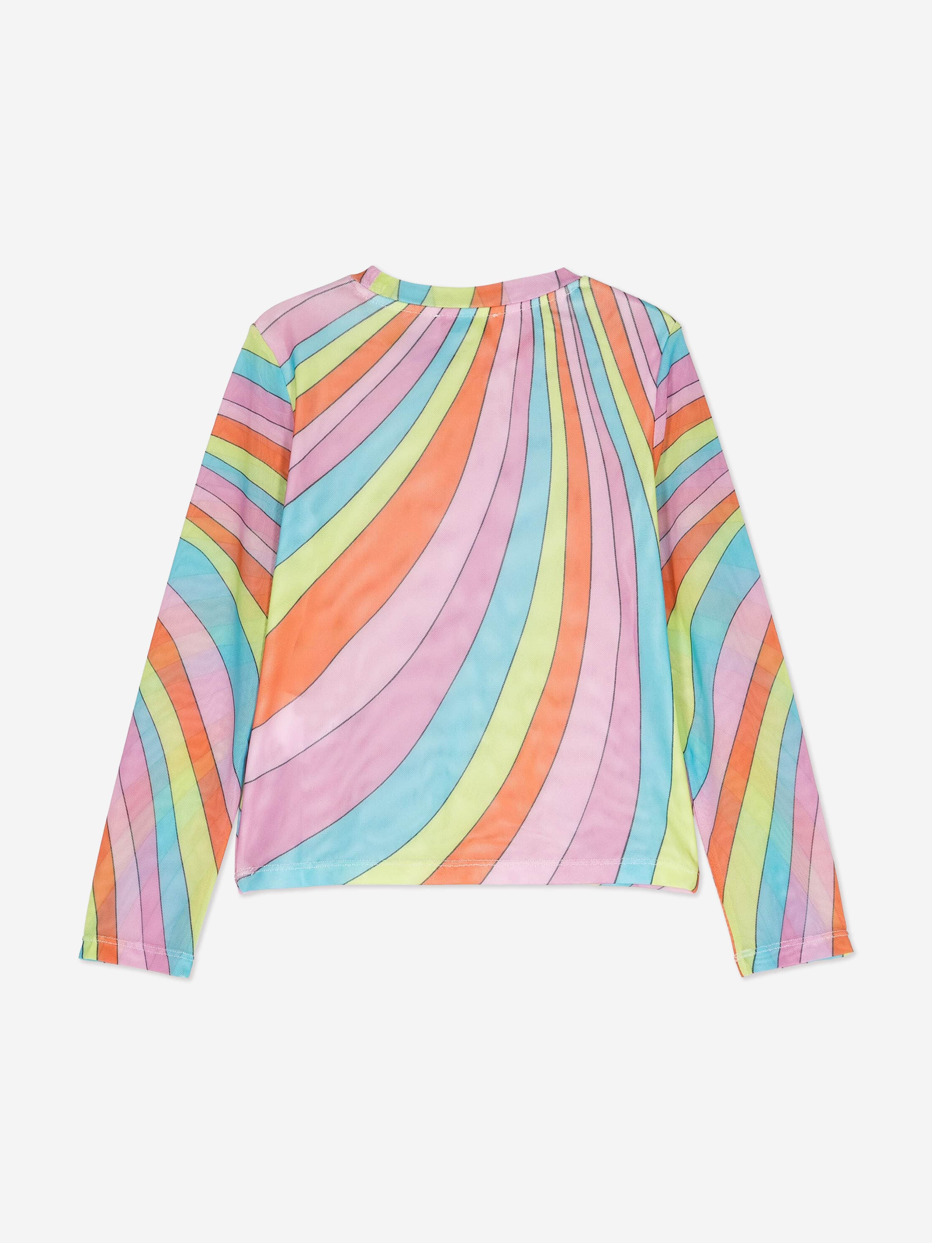 Stella McCartney Girls Funky Long Sleeve T-Shirt in Multicolour