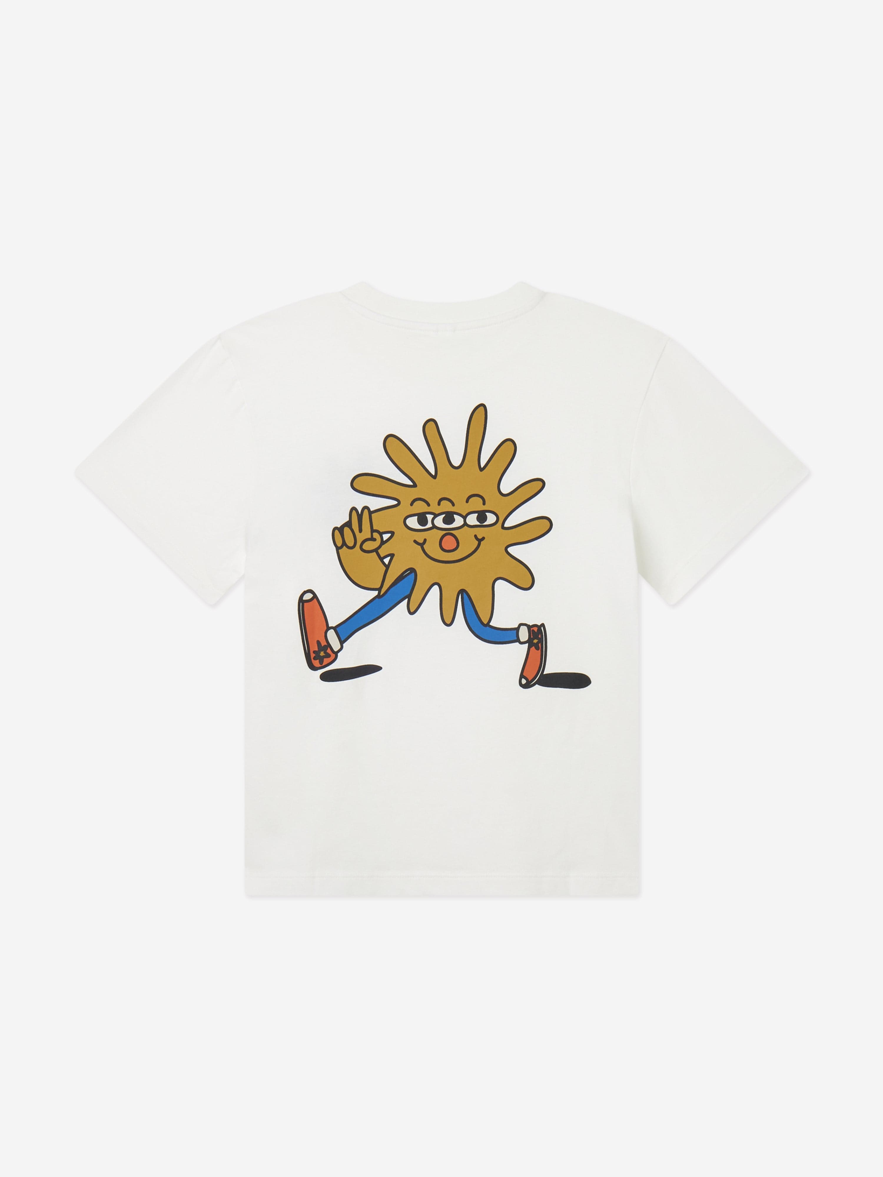 Stella McCartney Boys Outer Here T-Shirt in Ivory