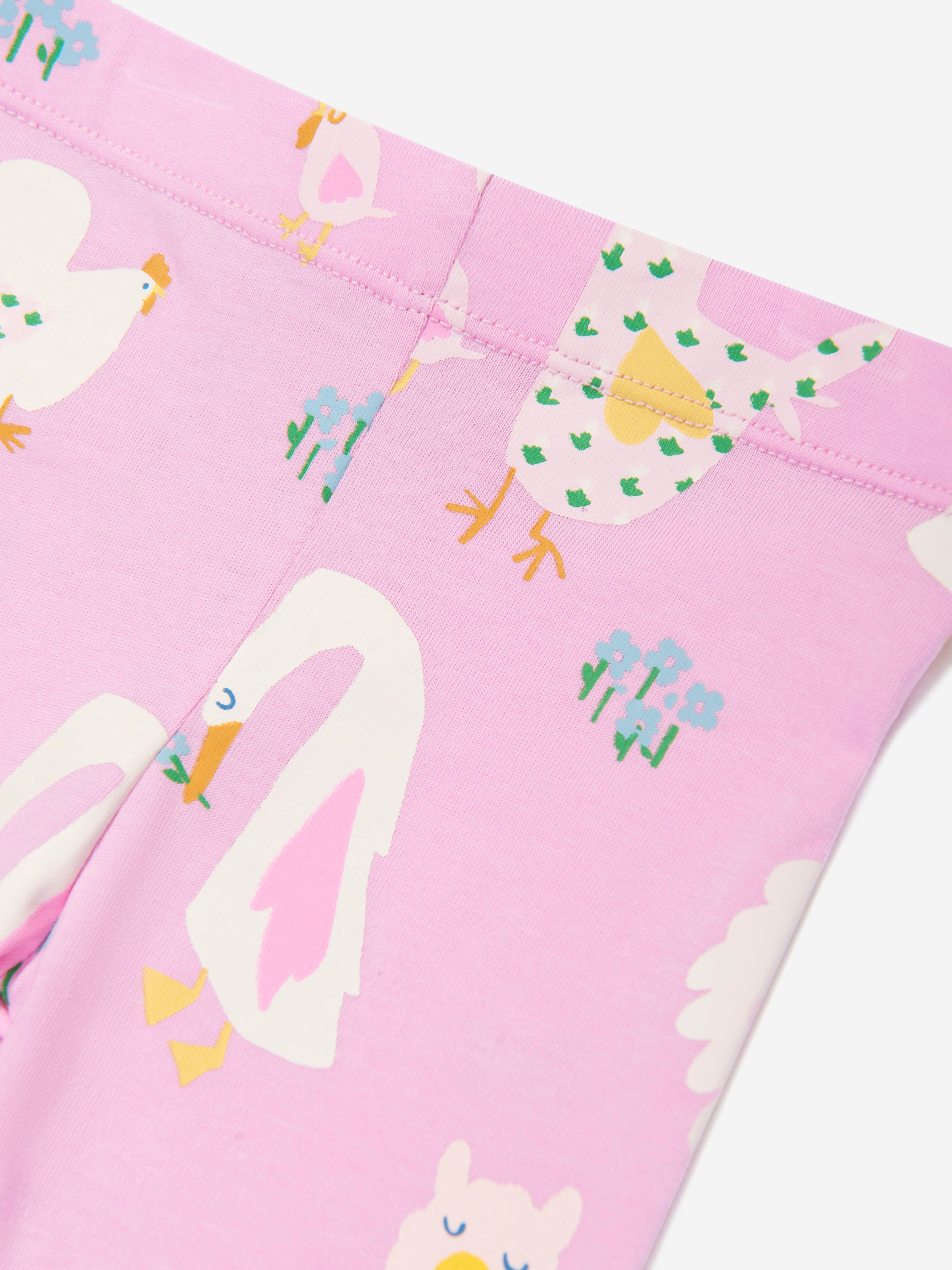 Stella McCartney Baby Girls Animal Leggings in Pink
