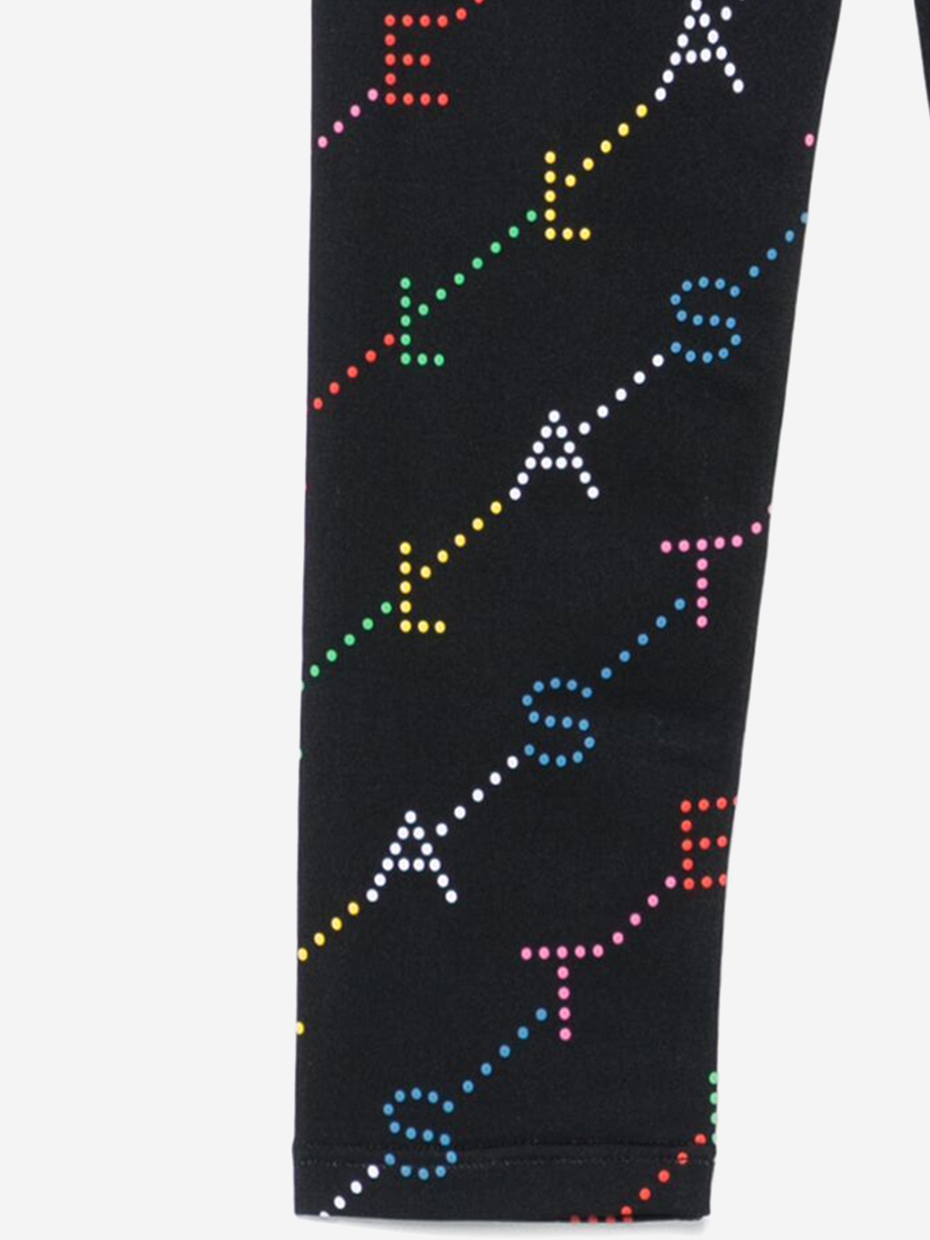 Stella McCartney Girls Logo Leggings in Black