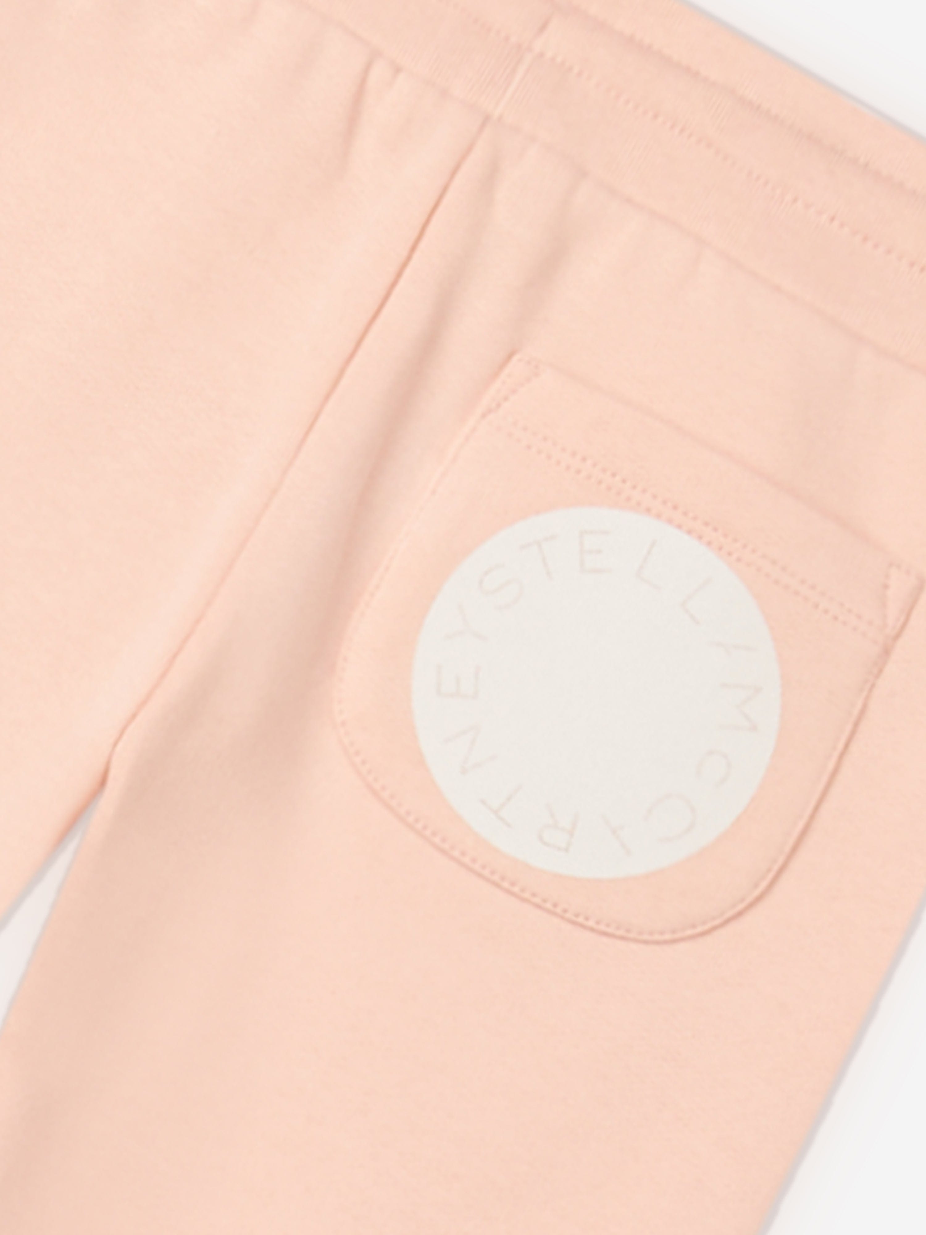 Stella McCartney Girls Branded Joggers in Pink