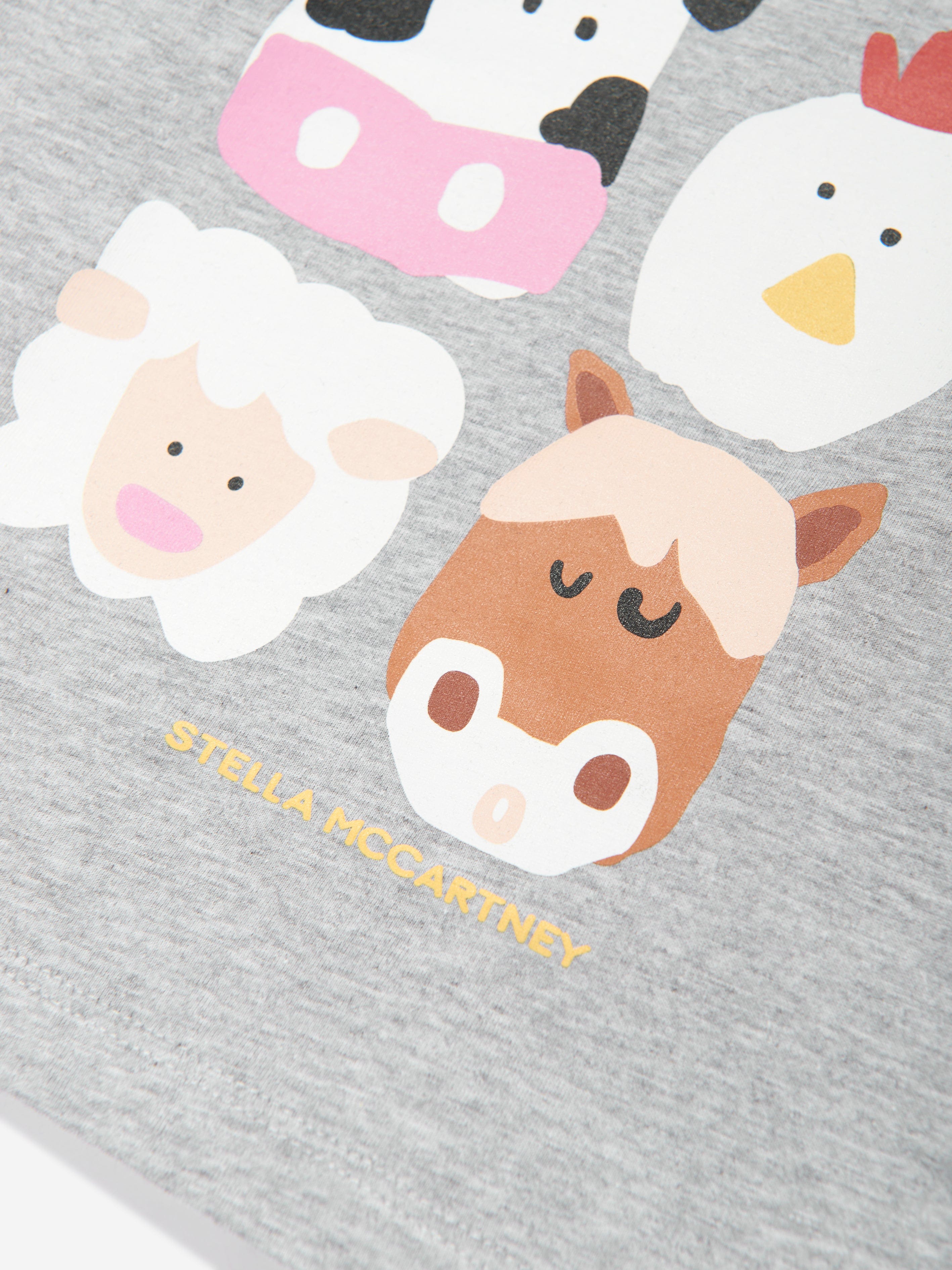 Stella McCartney Baby Animals T-Shirt in Grey