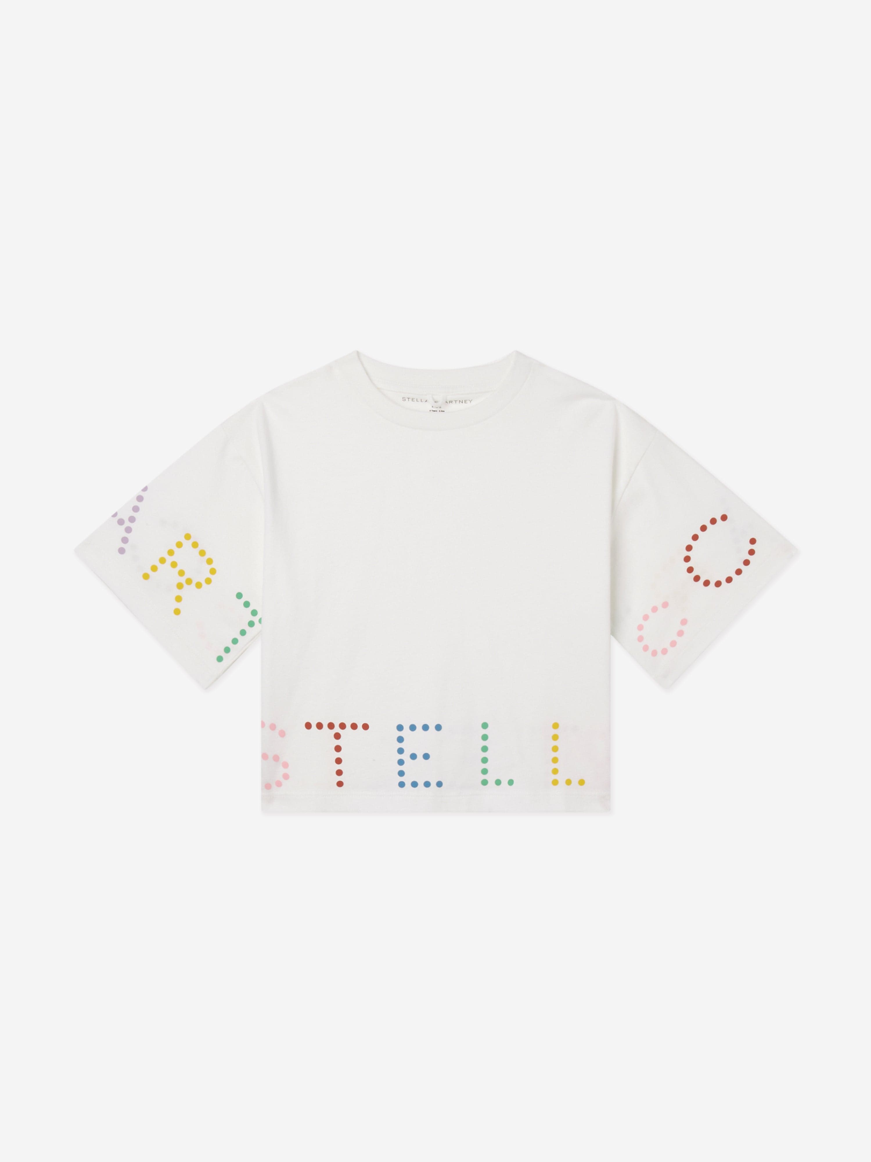 Stella McCartney Girls Logo T-Shirt in Ivory