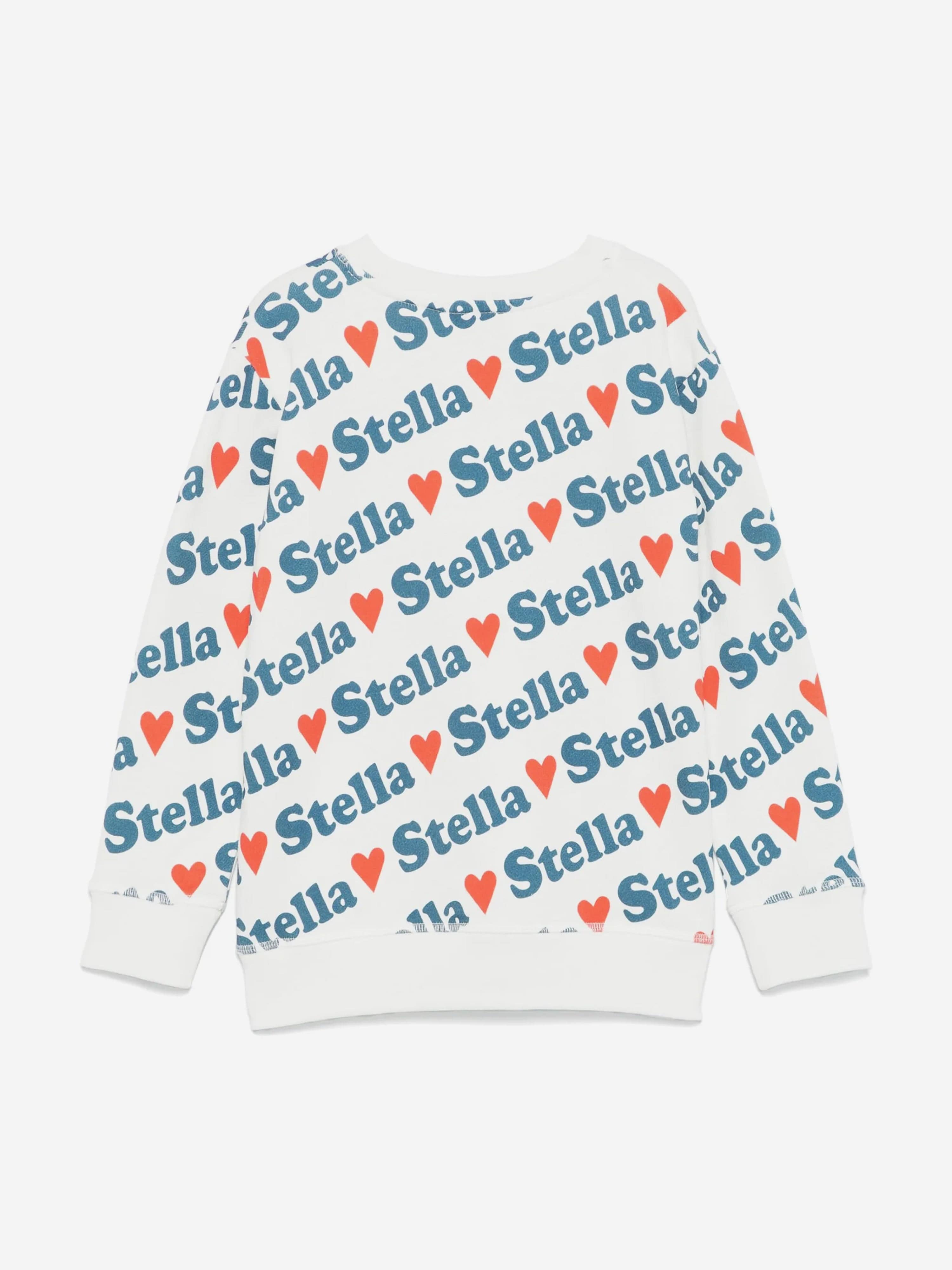 Girls Heart Logo Sweatshirt in Ivory