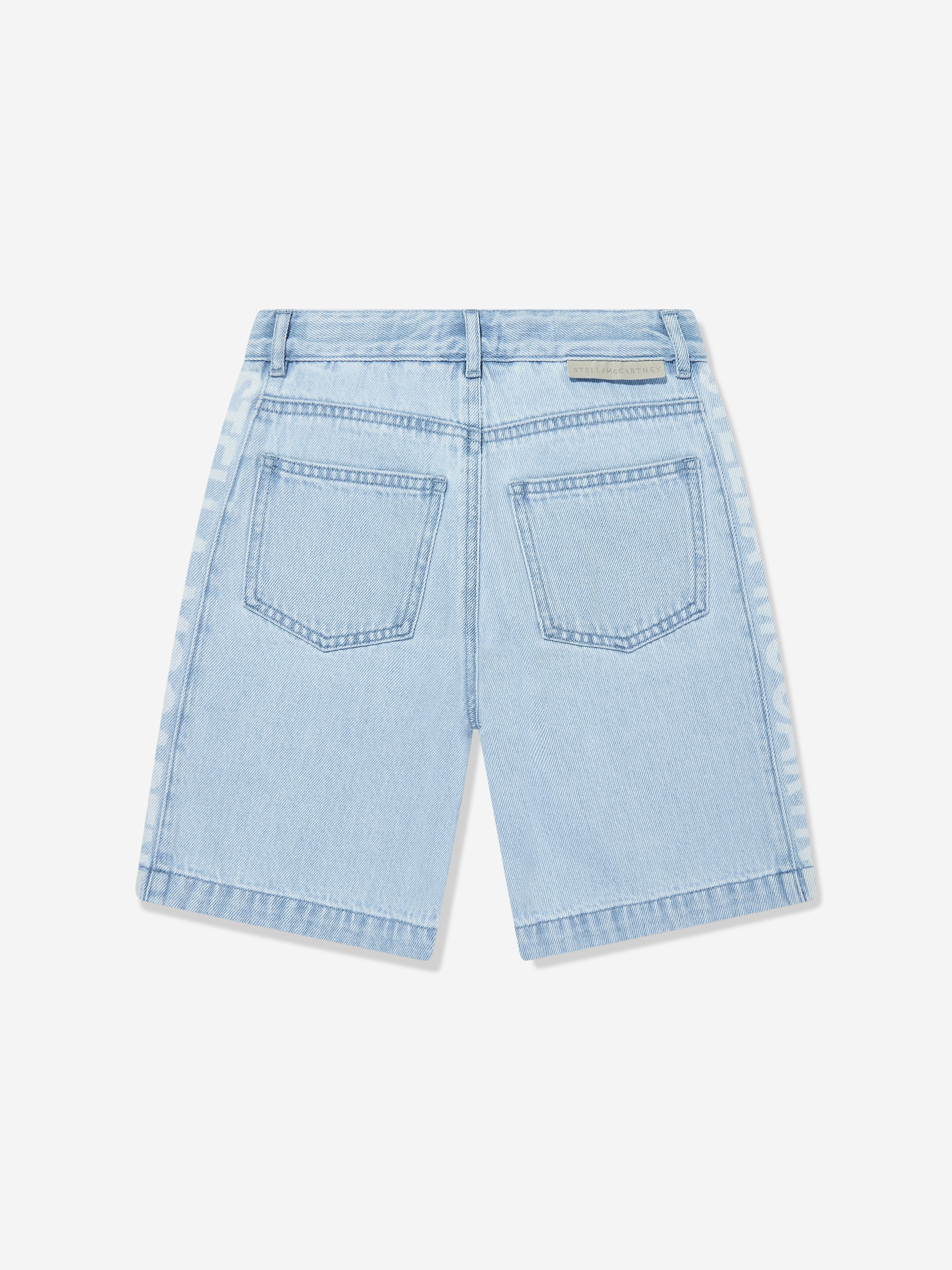 Boys Logo Denim Shorts in Blue