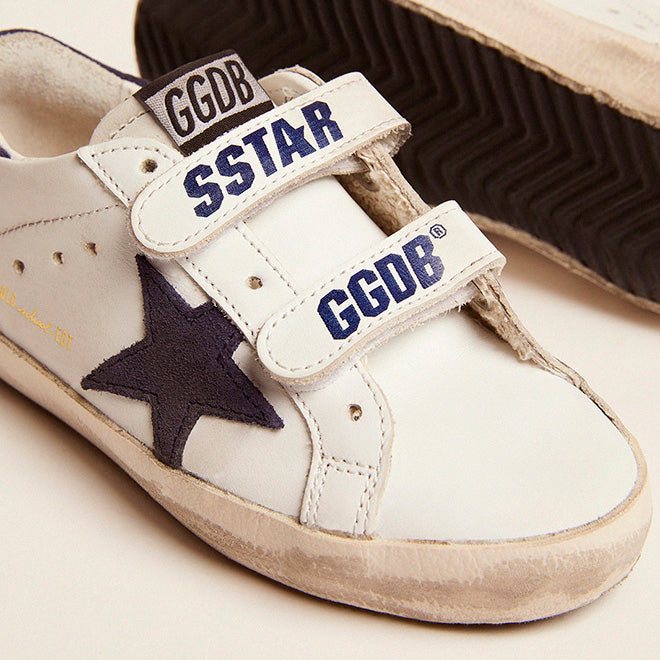 Boys & Girls Blue "OLD SCHOOL" Star Shoes