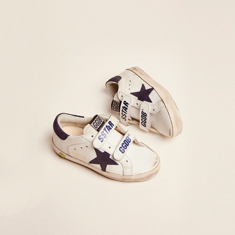Boys & Girls Blue "OLD SCHOOL" Star Shoes