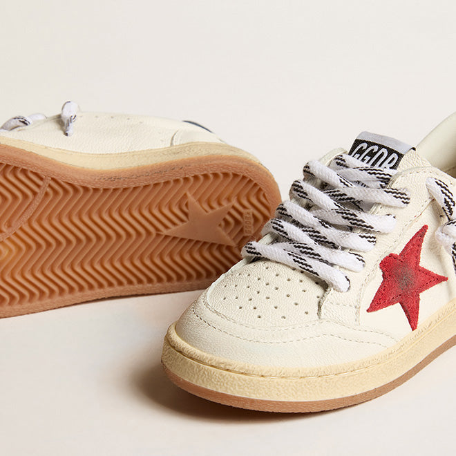 Boys & Girls Red "BALLSTAR" Star Shoes
