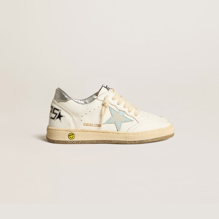 Boys & Girls White "BALLSTAR" Star Shoes