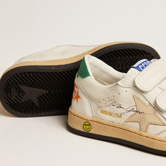 Boys & Girls White "BALLSTAR" Star Shoes