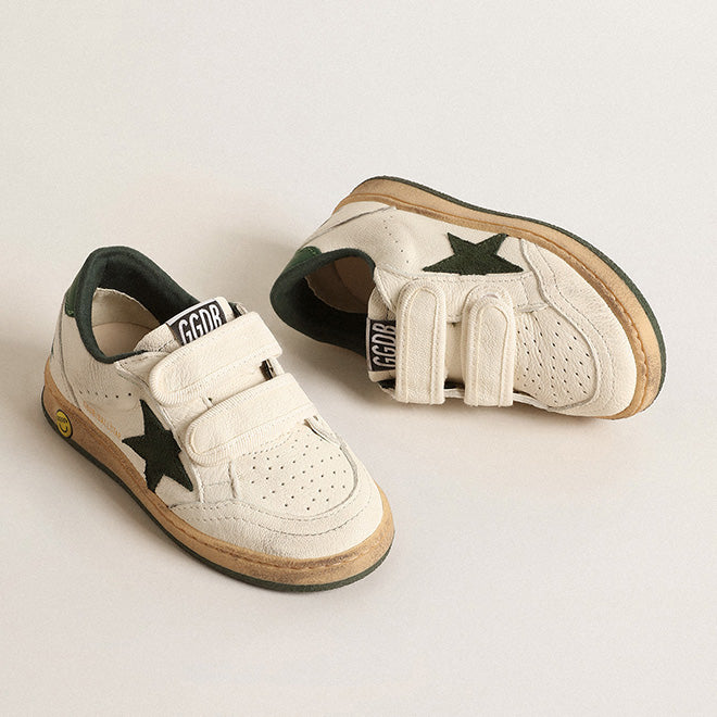 Boys & Girls Green Star Shoes