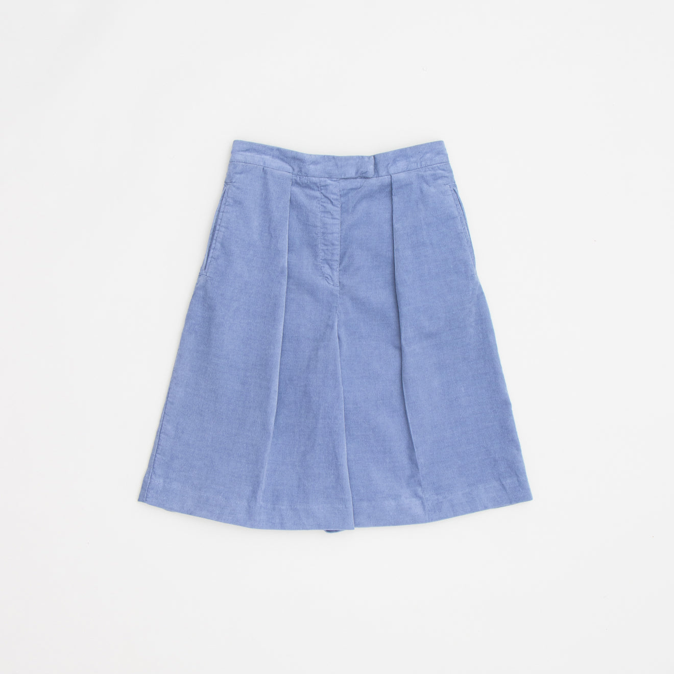 Girls Blue Corduroy Shorts