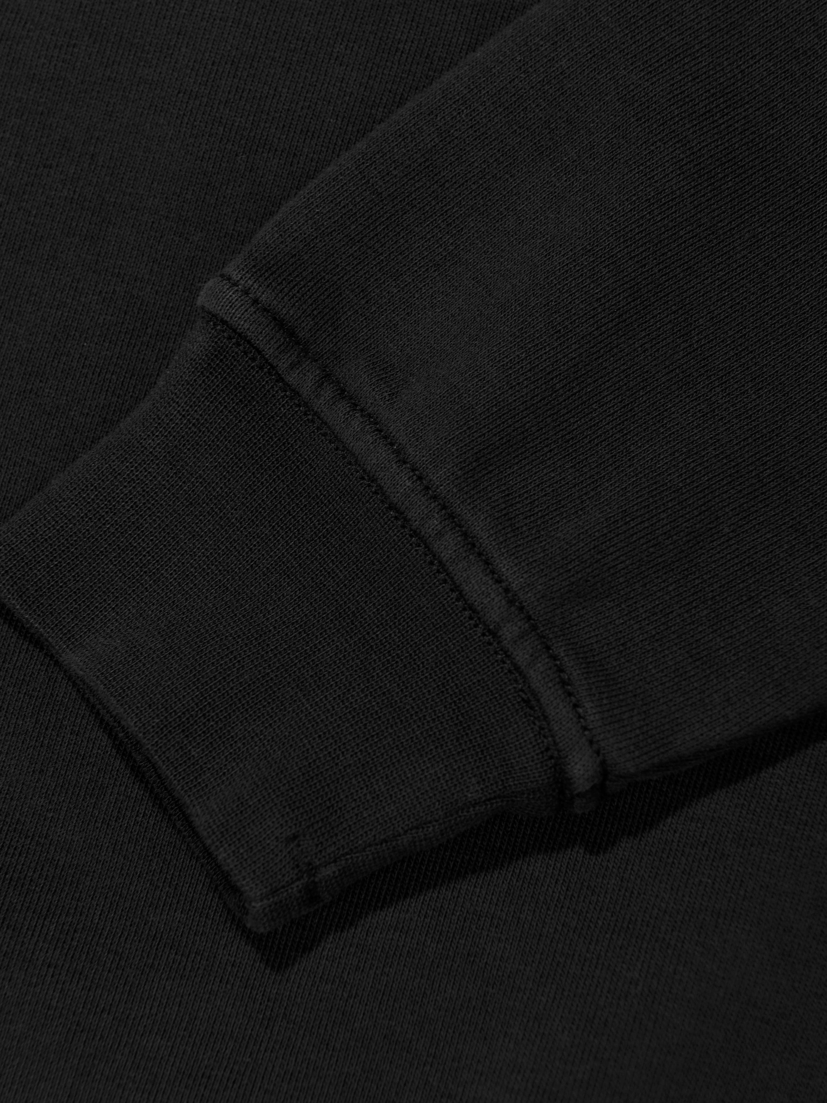 Boys Half Zip Sweatshirt in Black