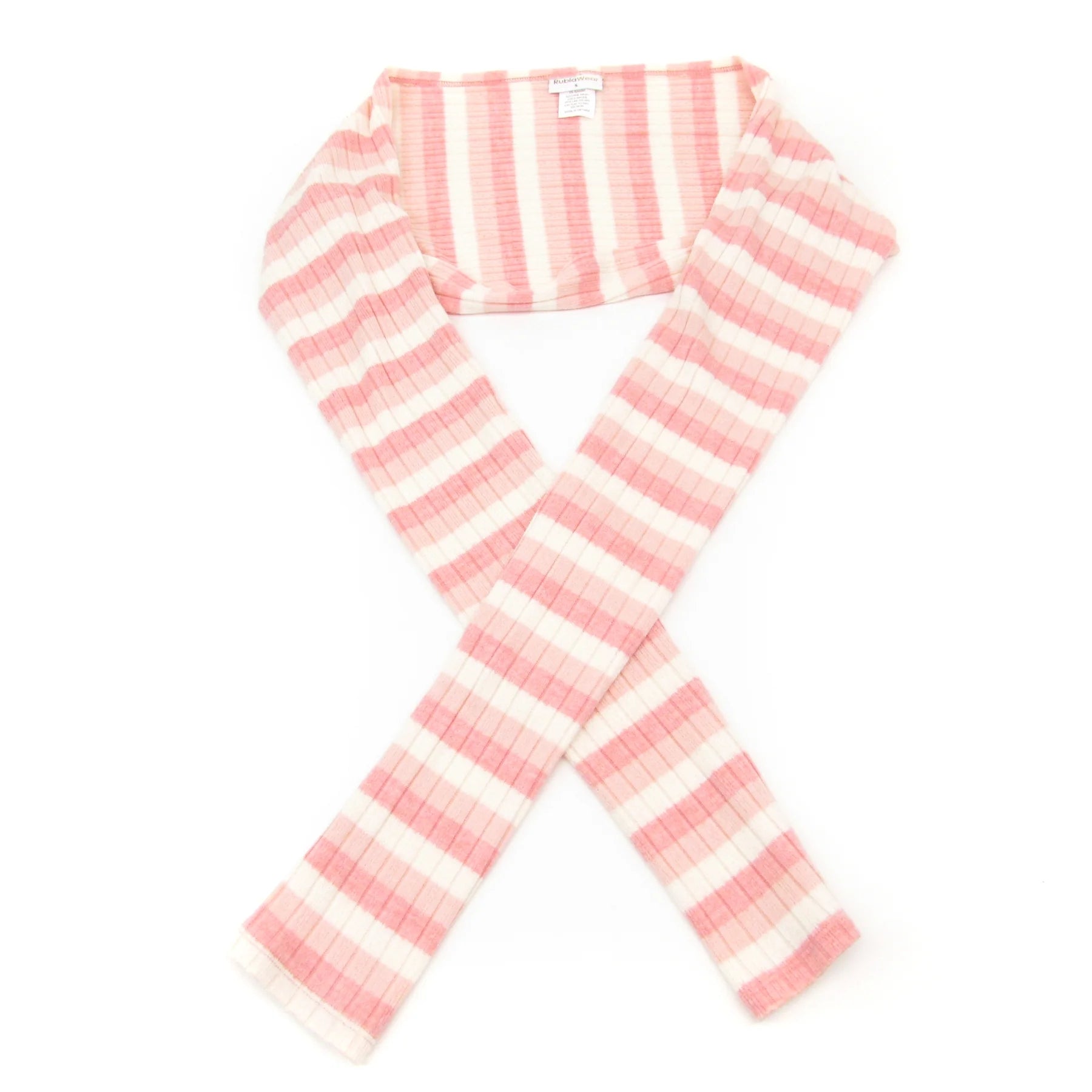 Girls Pink Stripes Ballet Shoulder Warmer