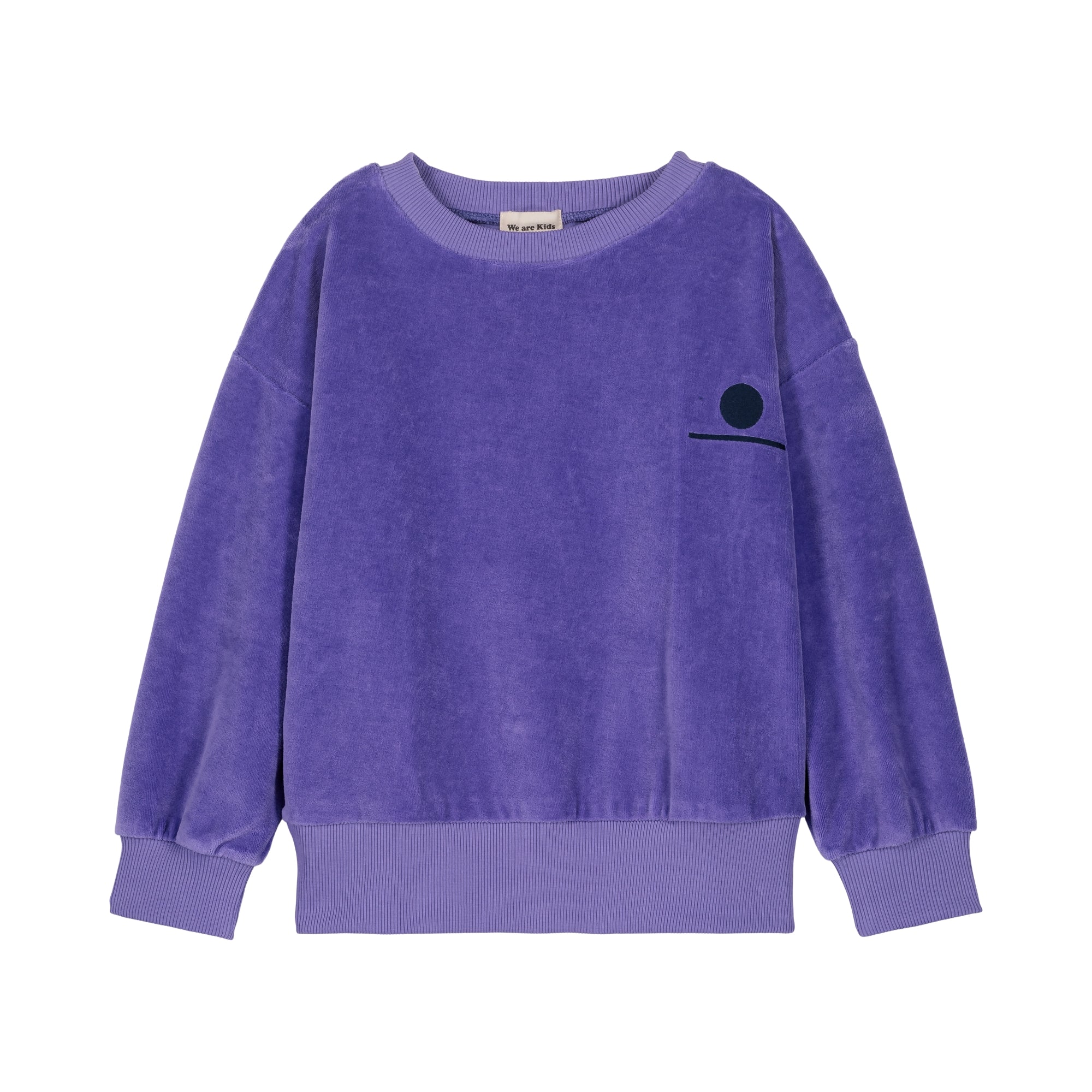 Boys & Girls Purple Velvet Sweatshirt