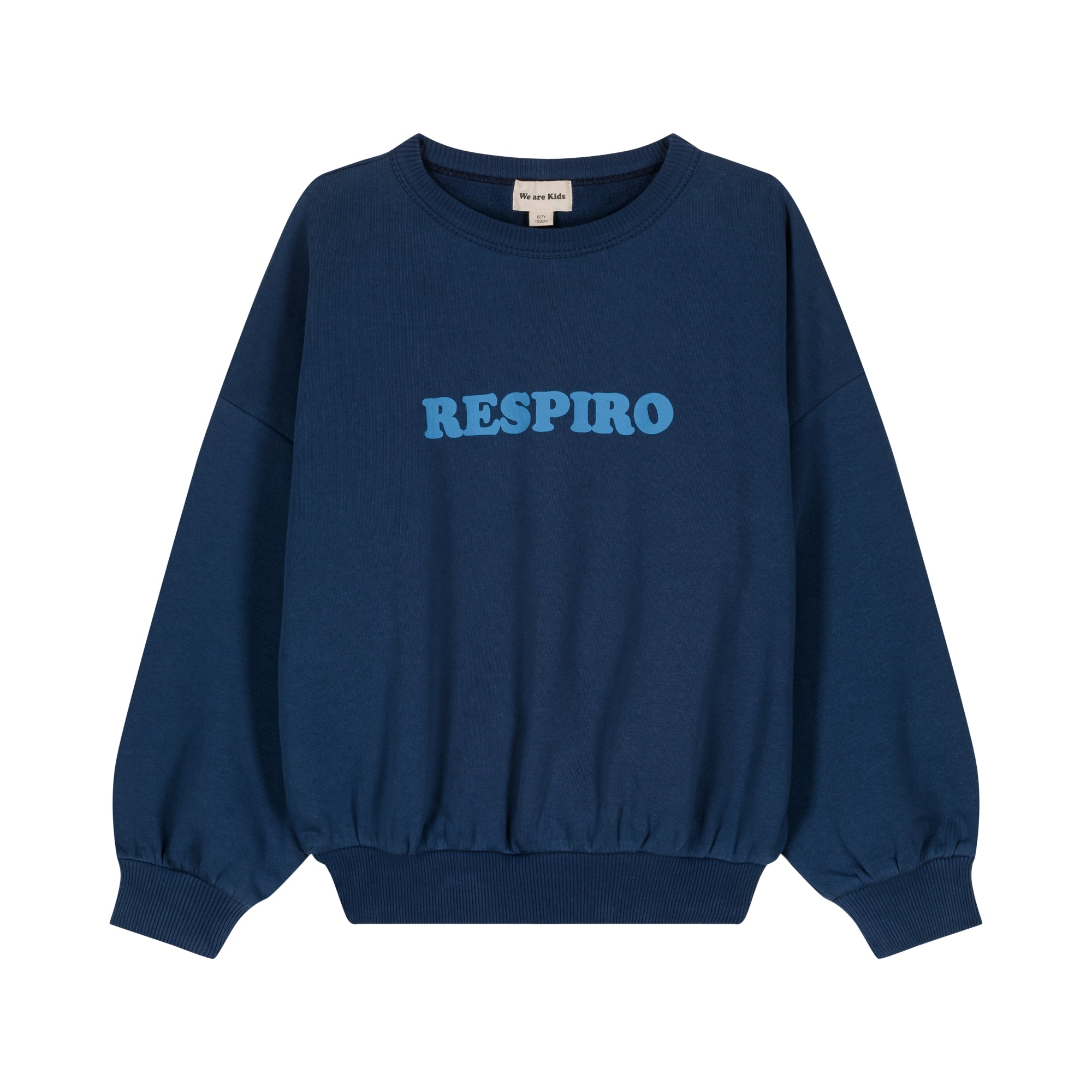 Boys & Girls Blue Logo Cotton Sweatshirt