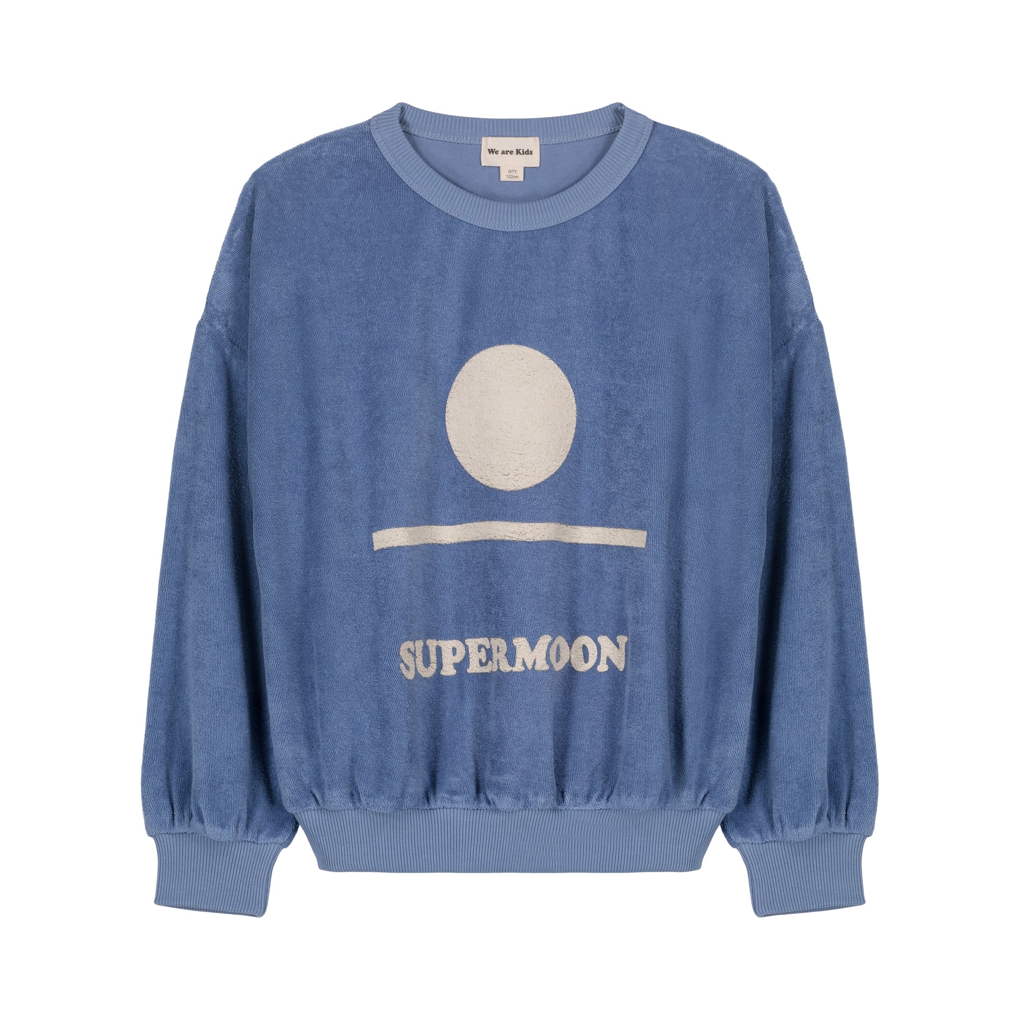 Boys & Girls Blue Logo Velvet Sweatshirt