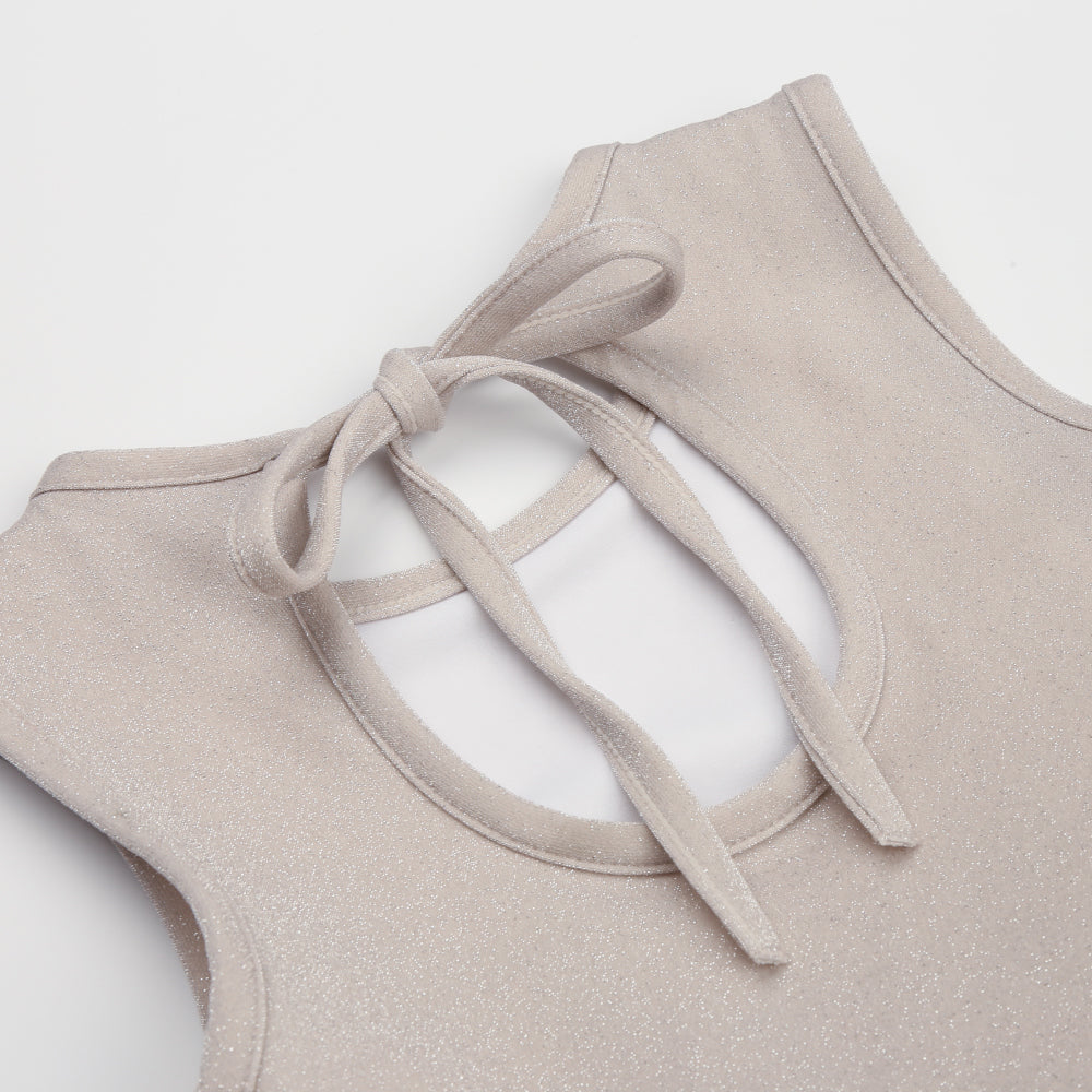 Girls Beige Ballet Onesies