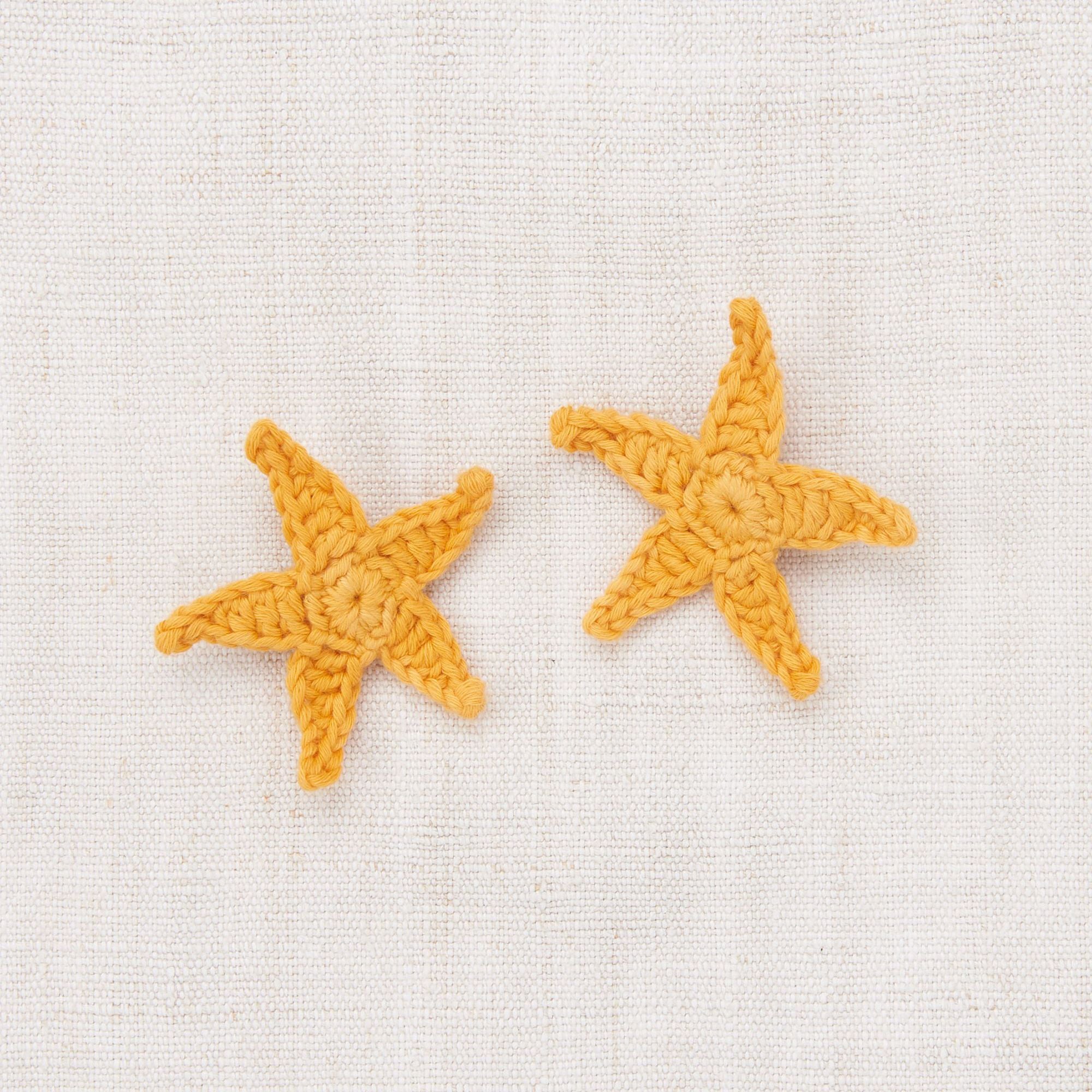 Girls Yellow Starfish Hair Clips