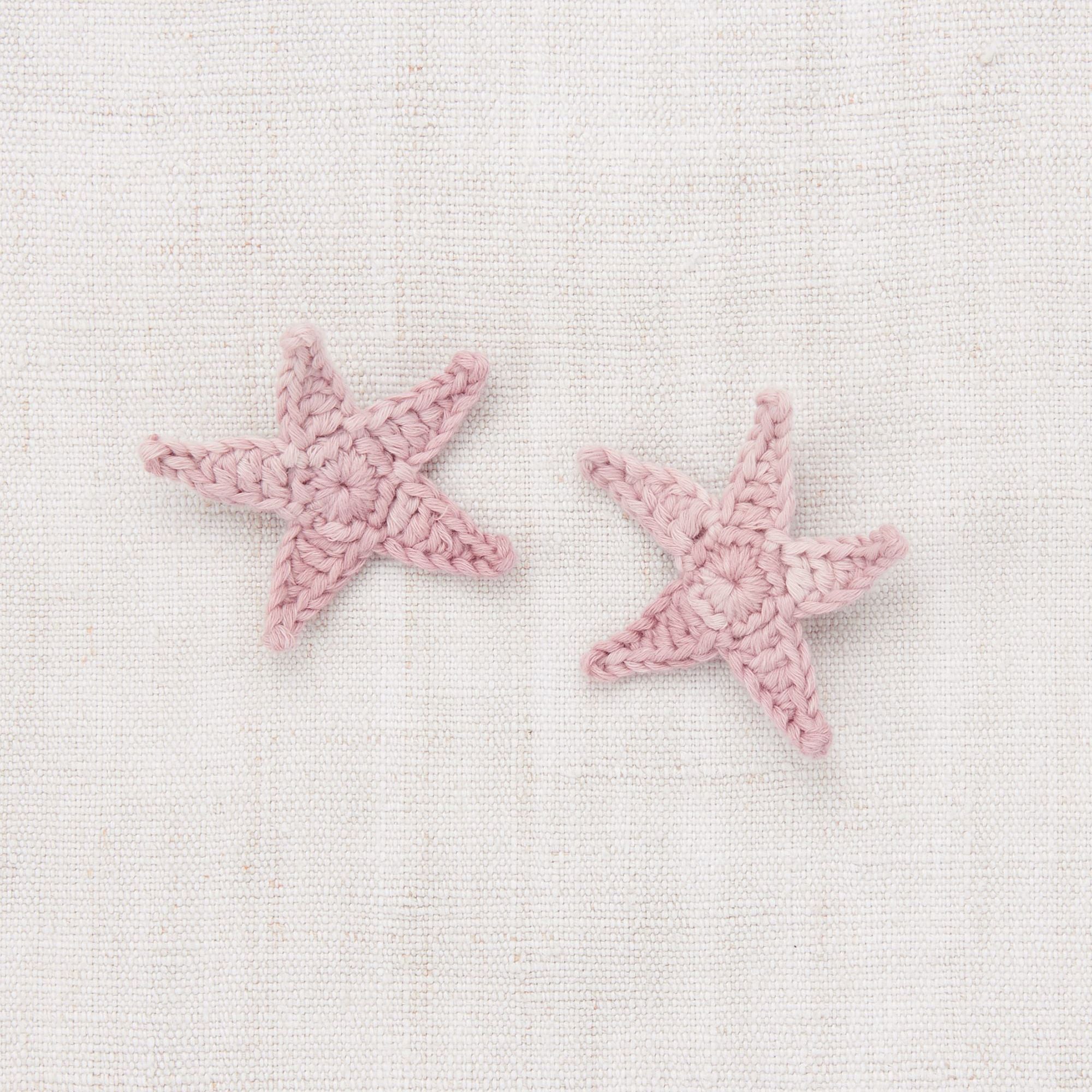 Girls Pink Starfish Hair Clips